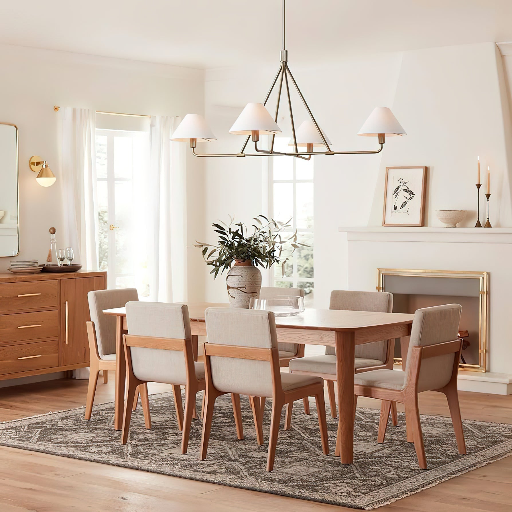 Aurora Chandelier Cone Shade Minimalist - Blowlighting