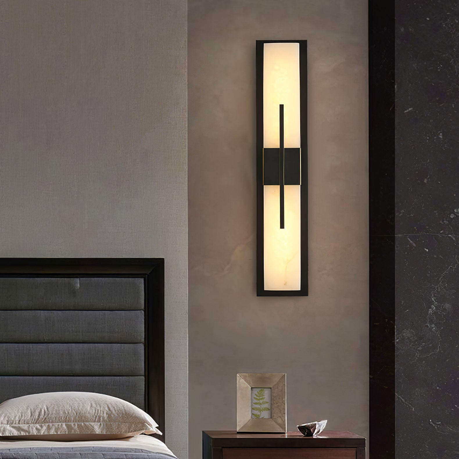 Lylirel Rectangular Alabaster Wall Light - Blowlighting
