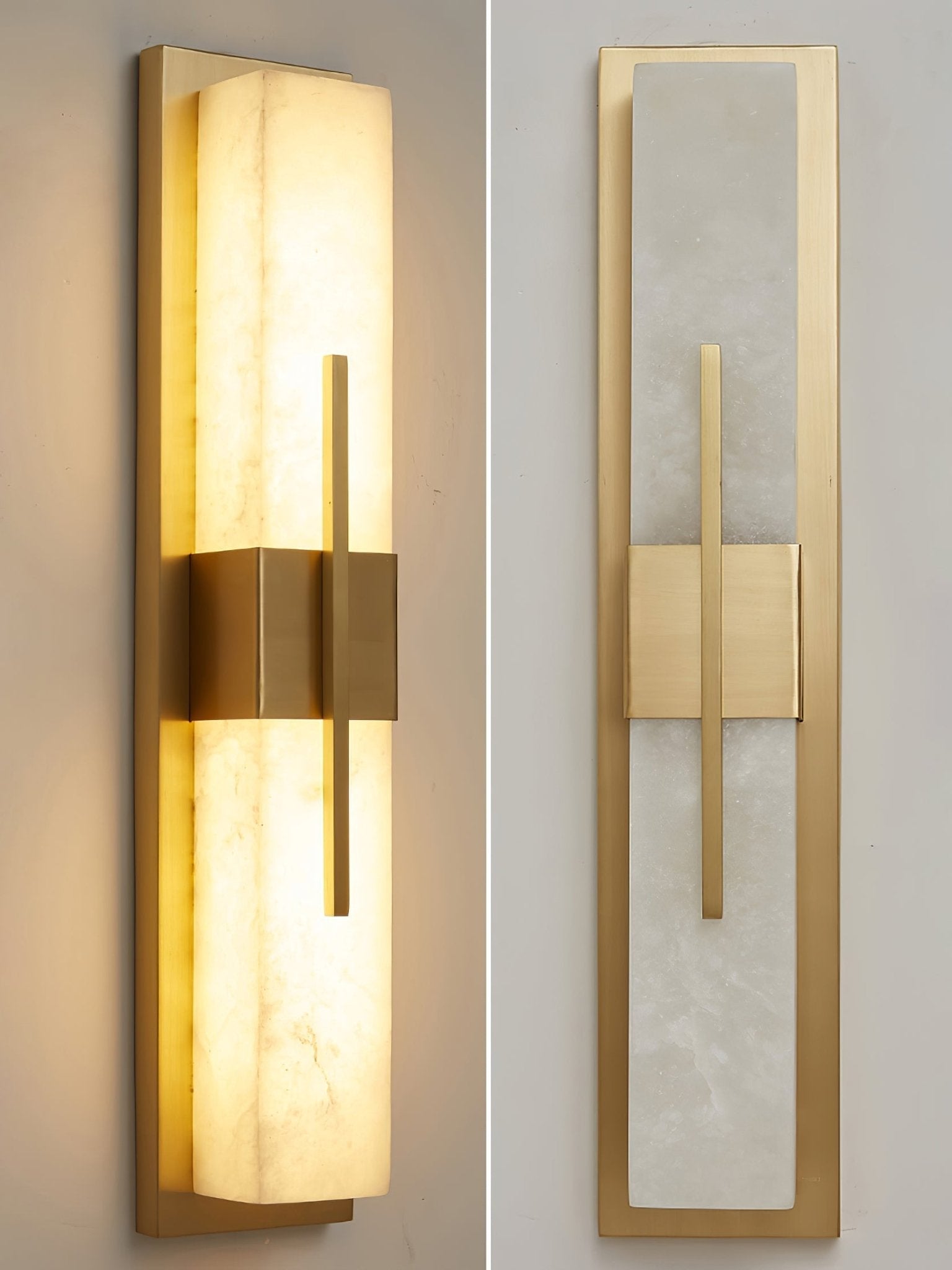 Lylirel Rectangular Alabaster Wall Light - Blowlighting