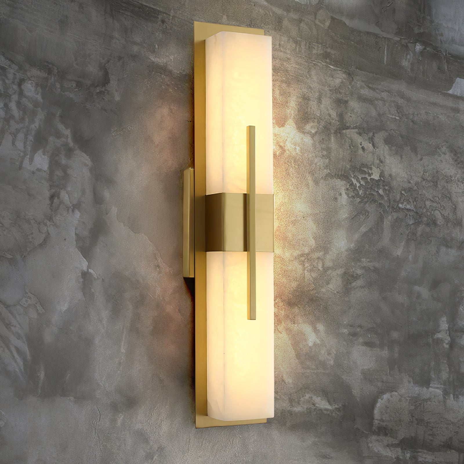 Lylirel Rectangular Alabaster Wall Light - Blowlighting