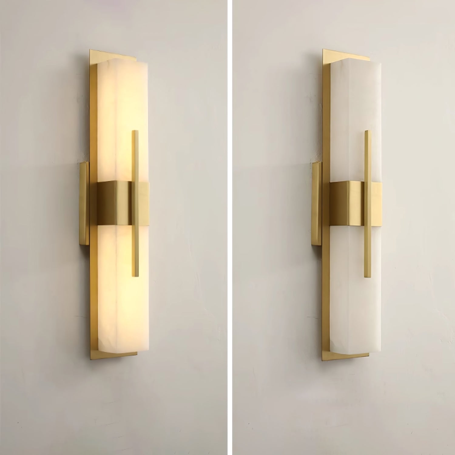 Lylirel Rectangular Alabaster Wall Light - Blowlighting