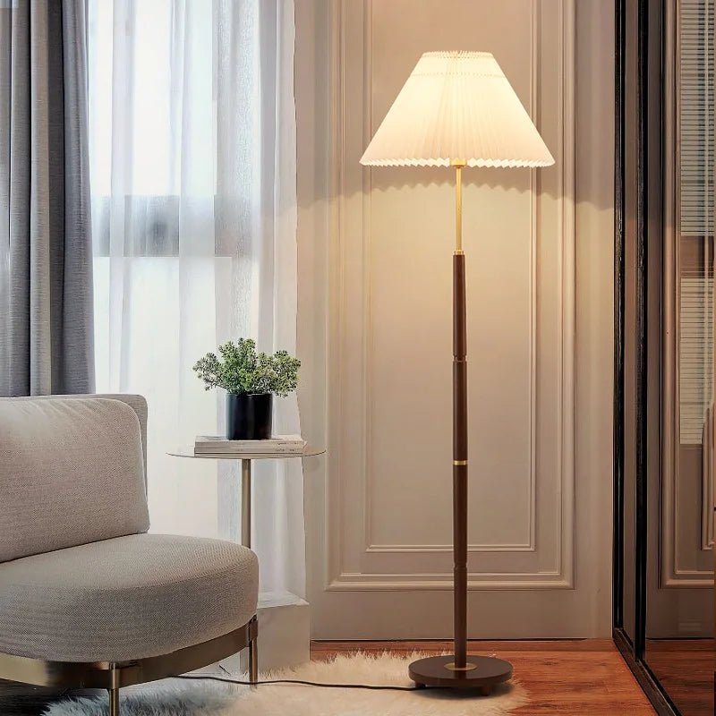Axya Vintage Pleated Floor Lamp - Blowlighting