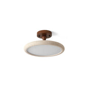 Bailey Minimalist Travertine Ceiling Light