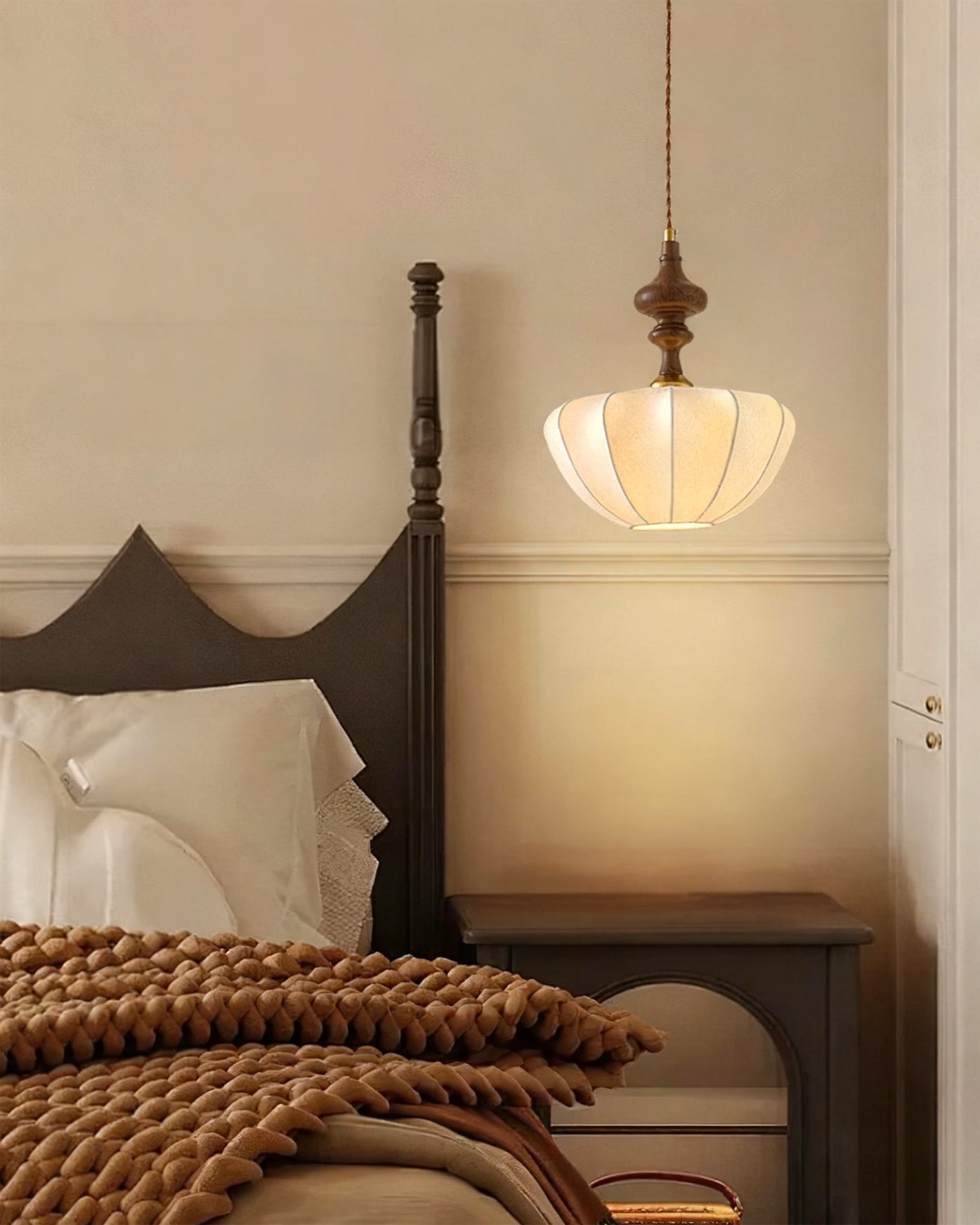 Baird Modern Silk Pendant Light