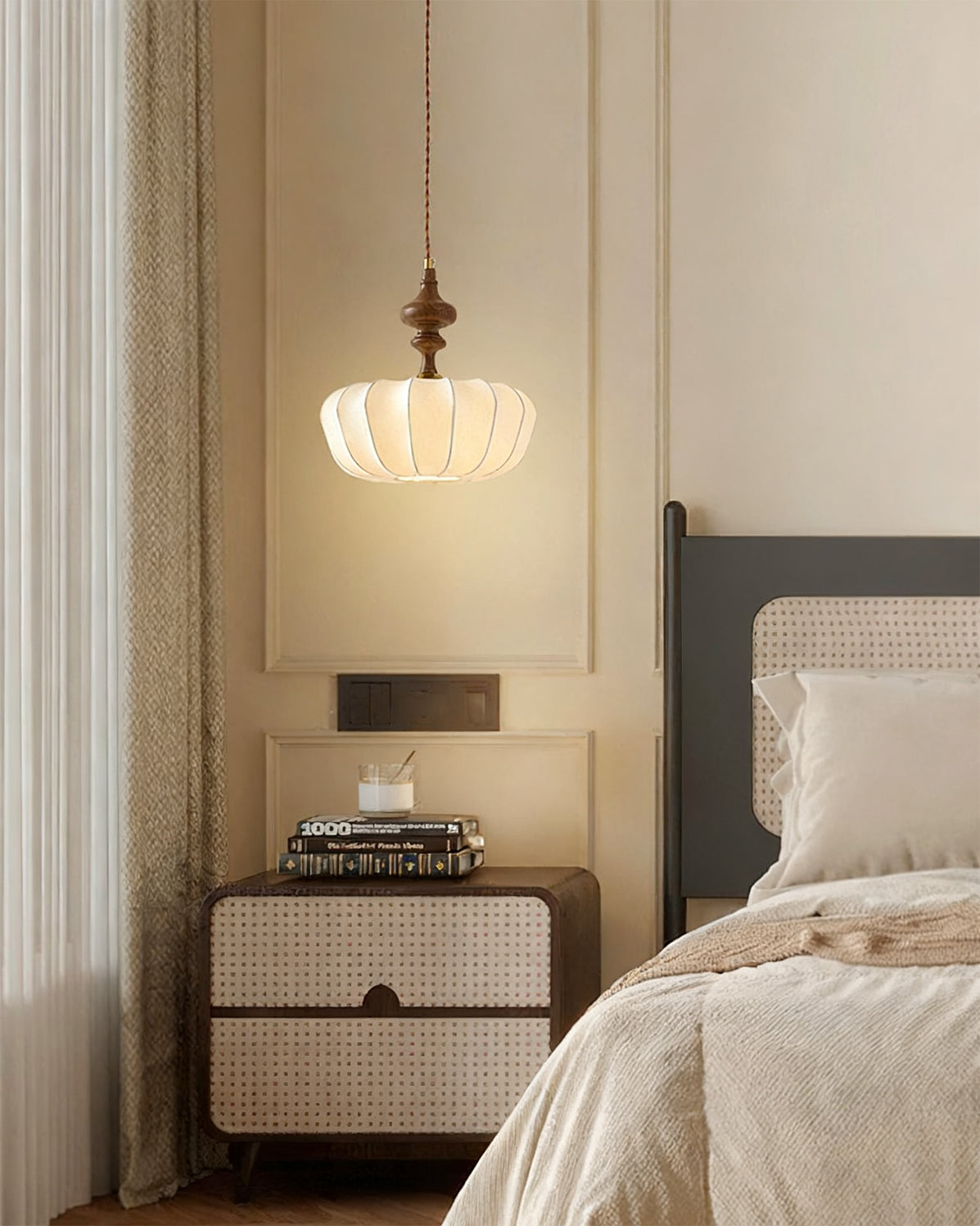 Baird Modern Silk Pendant Light