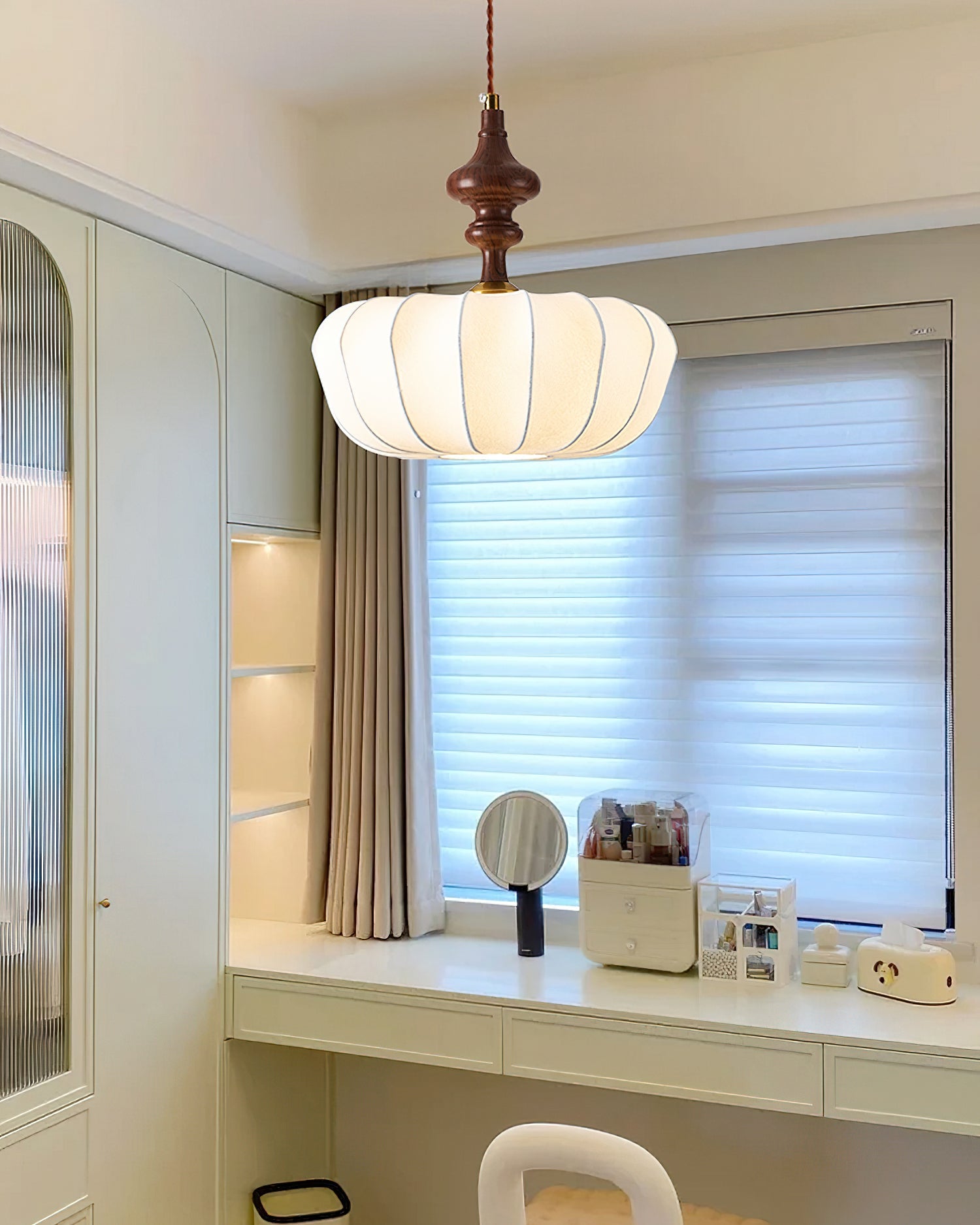 Baird Modern Silk Pendant Light
