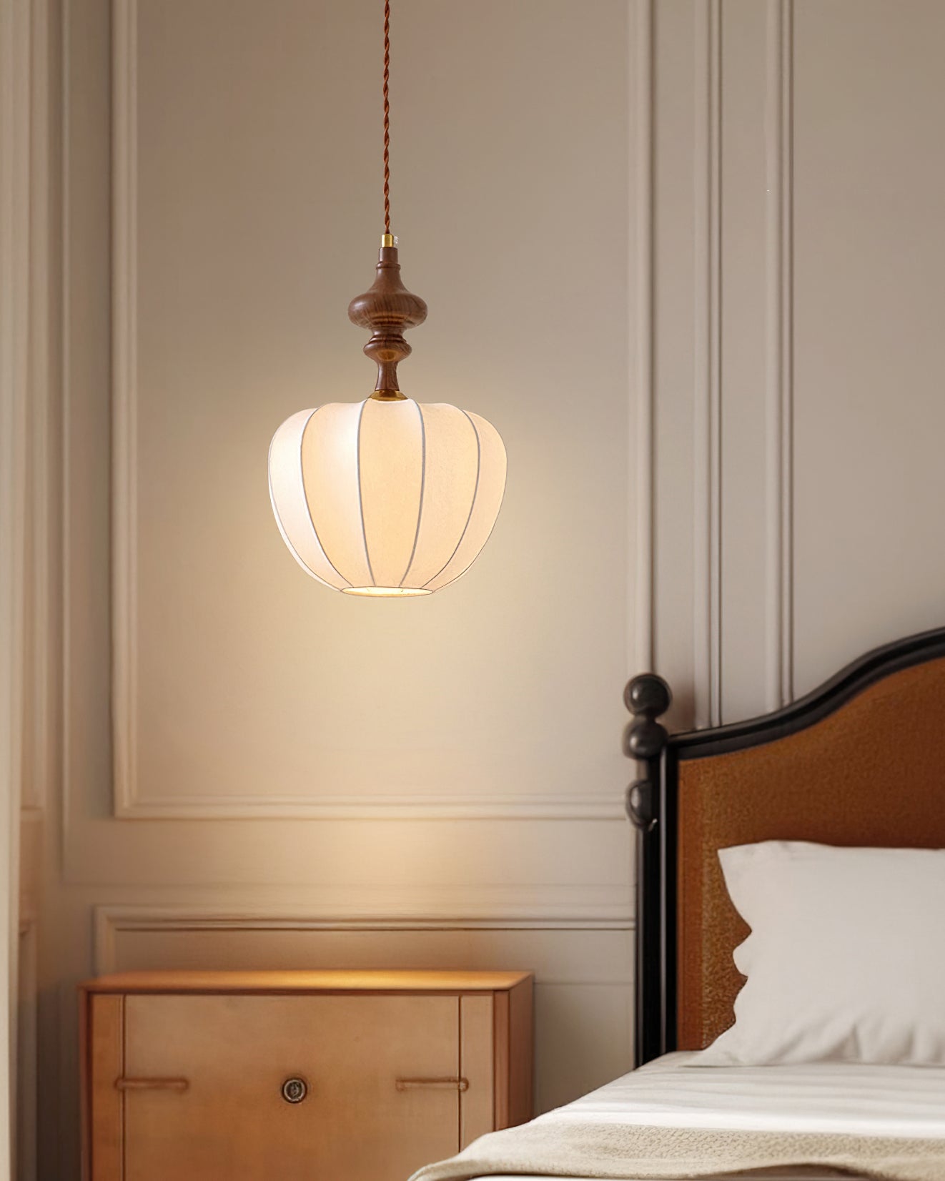Baird Modern Silk Pendant Light