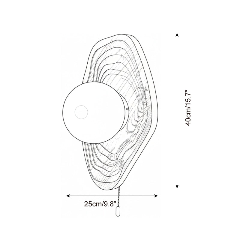 Baker Minimalist Wood Wall Light