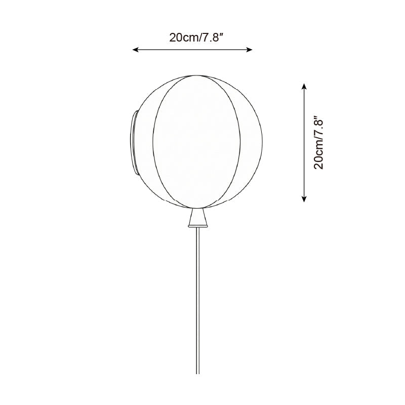Balloon Minimalist Glass Wall Light