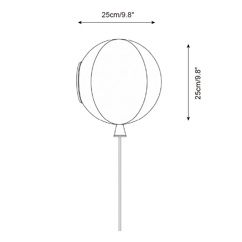 Balloon Minimalist Glass Wall Light