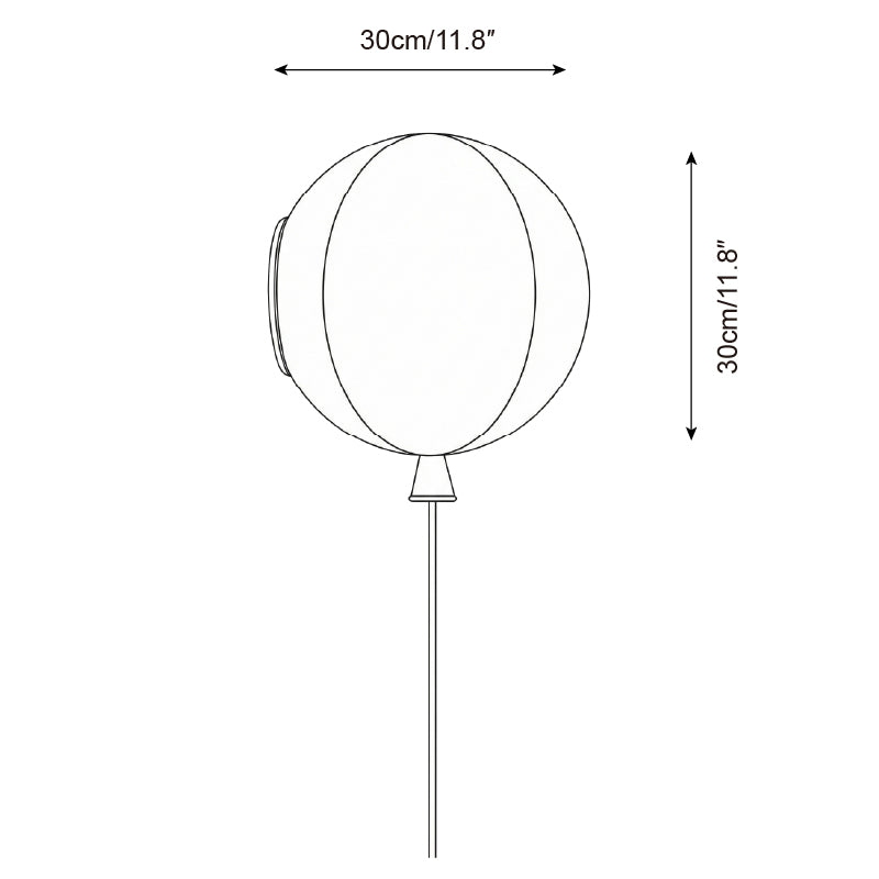 Balloon Minimalist Glass Wall Light