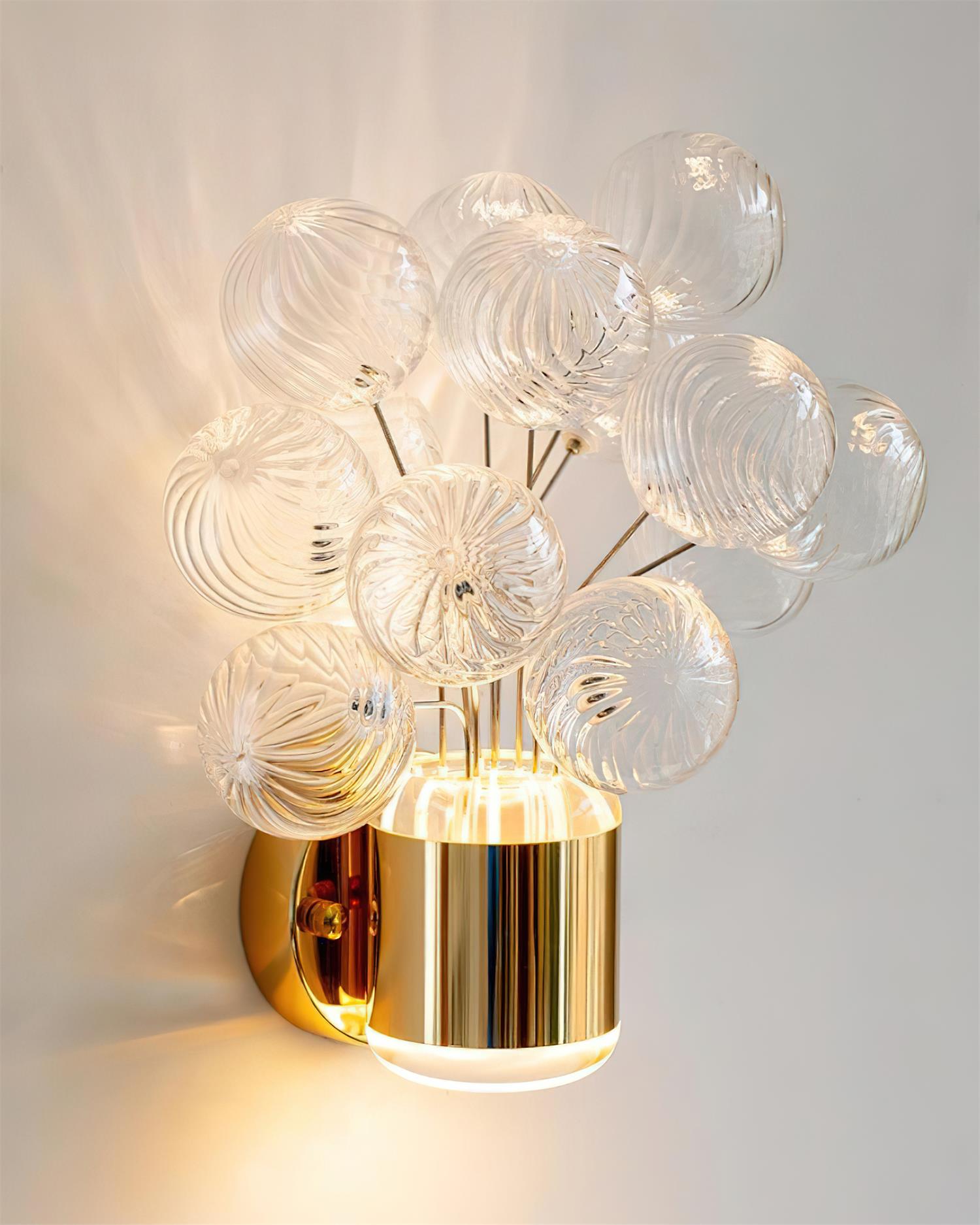Balloon Art Deco Glass Bouquet Wall Light