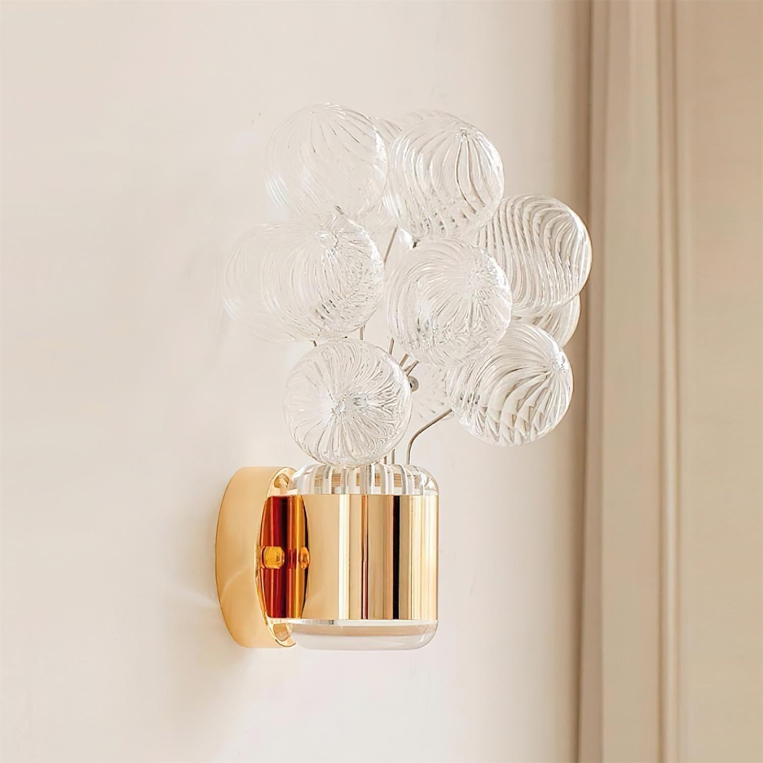Balloon Art Deco Glass Bouquet Wall Light