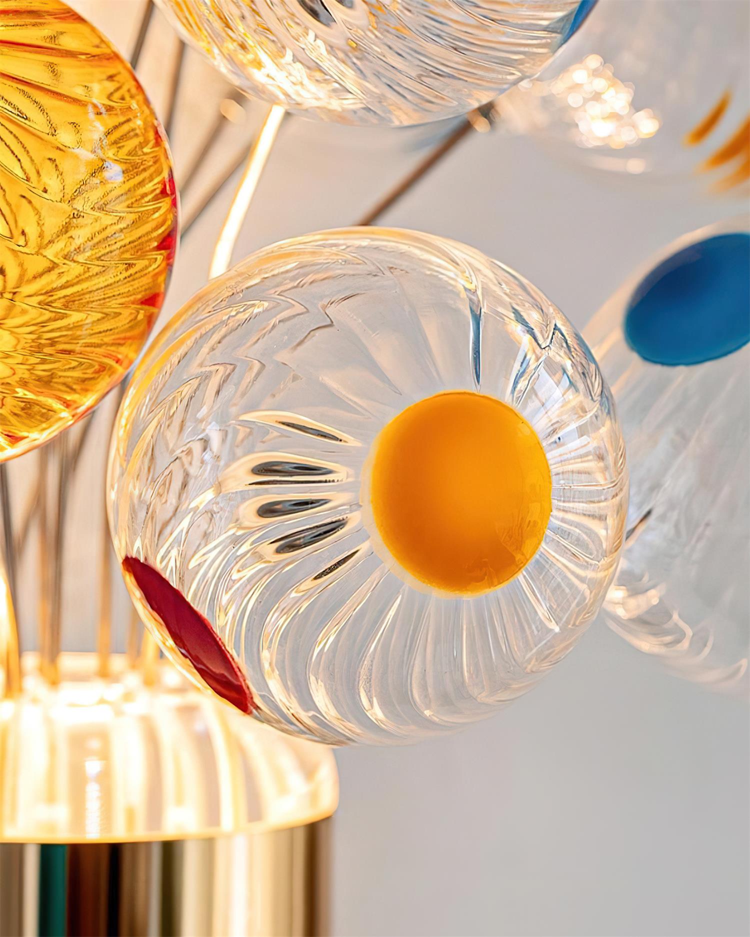 Balloon Art Deco Glass Bouquet Wall Light