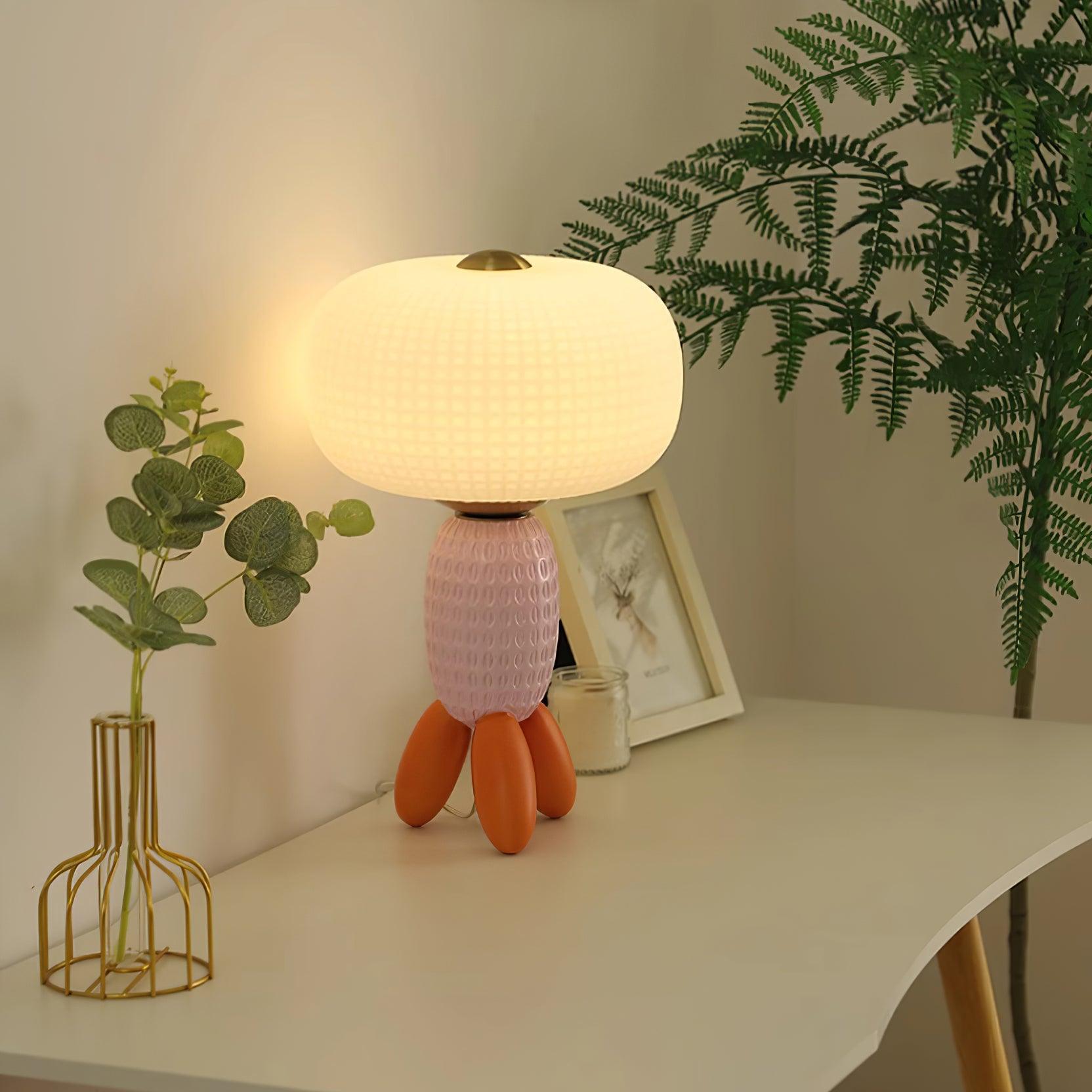 Abigail Modern Glass Table Lamp - Blowlighting