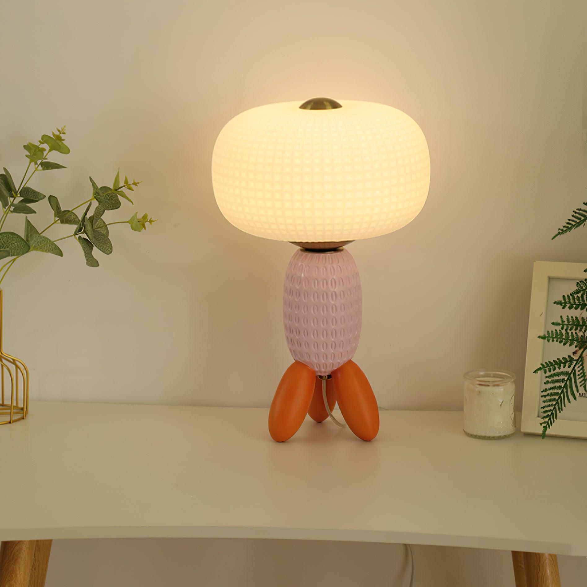 Abigail Modern Glass Table Lamp - Blowlighting