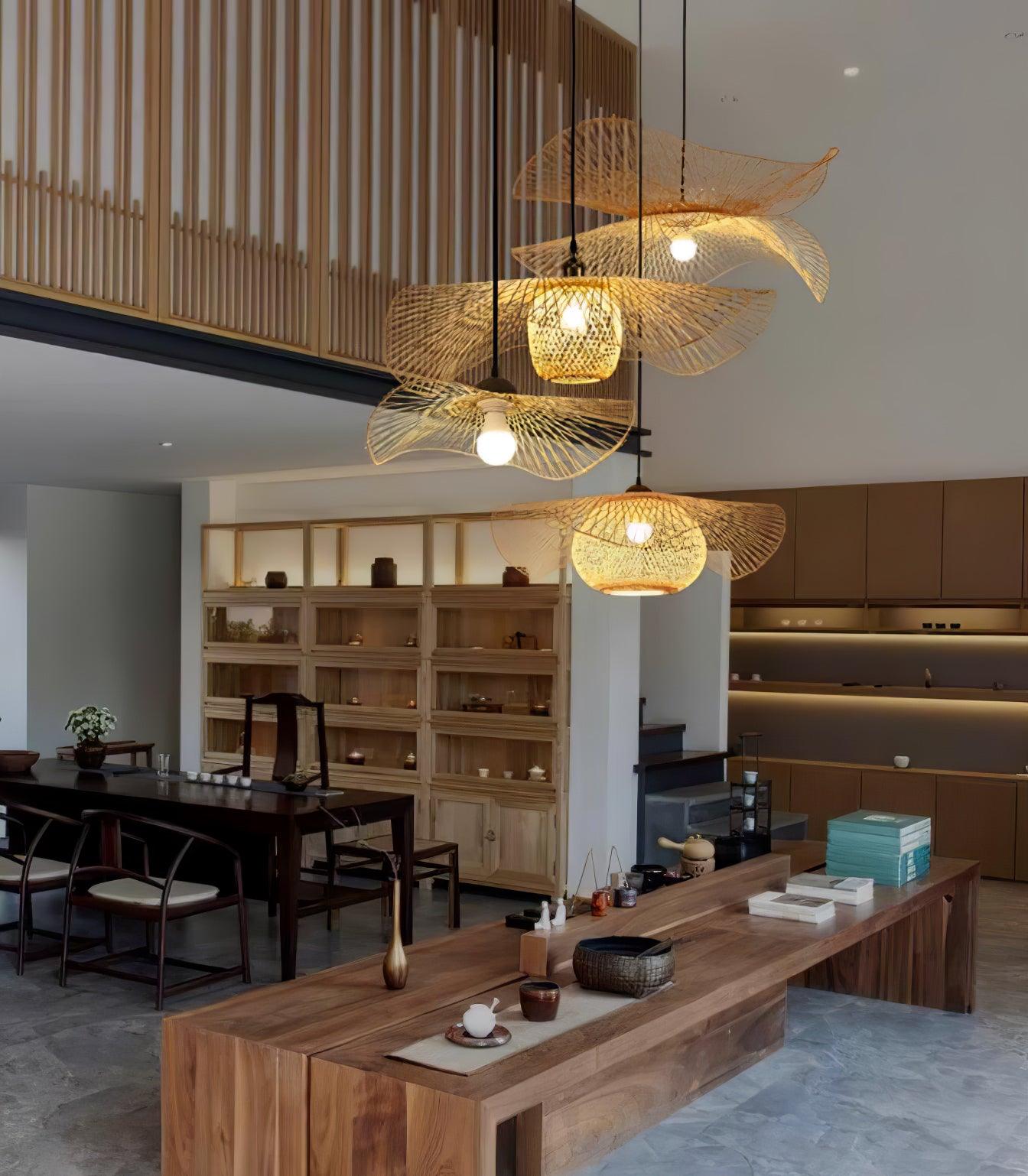Bamboo Frame Pendant Lamp - Blowlighting