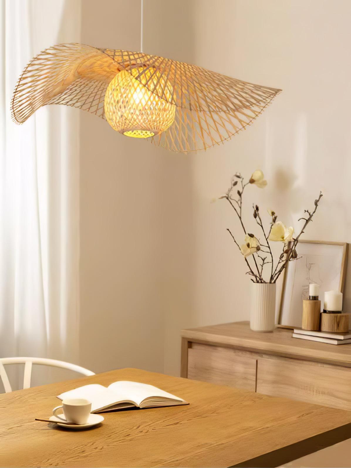 Bamboo Frame Pendant Lamp - Blowlighting