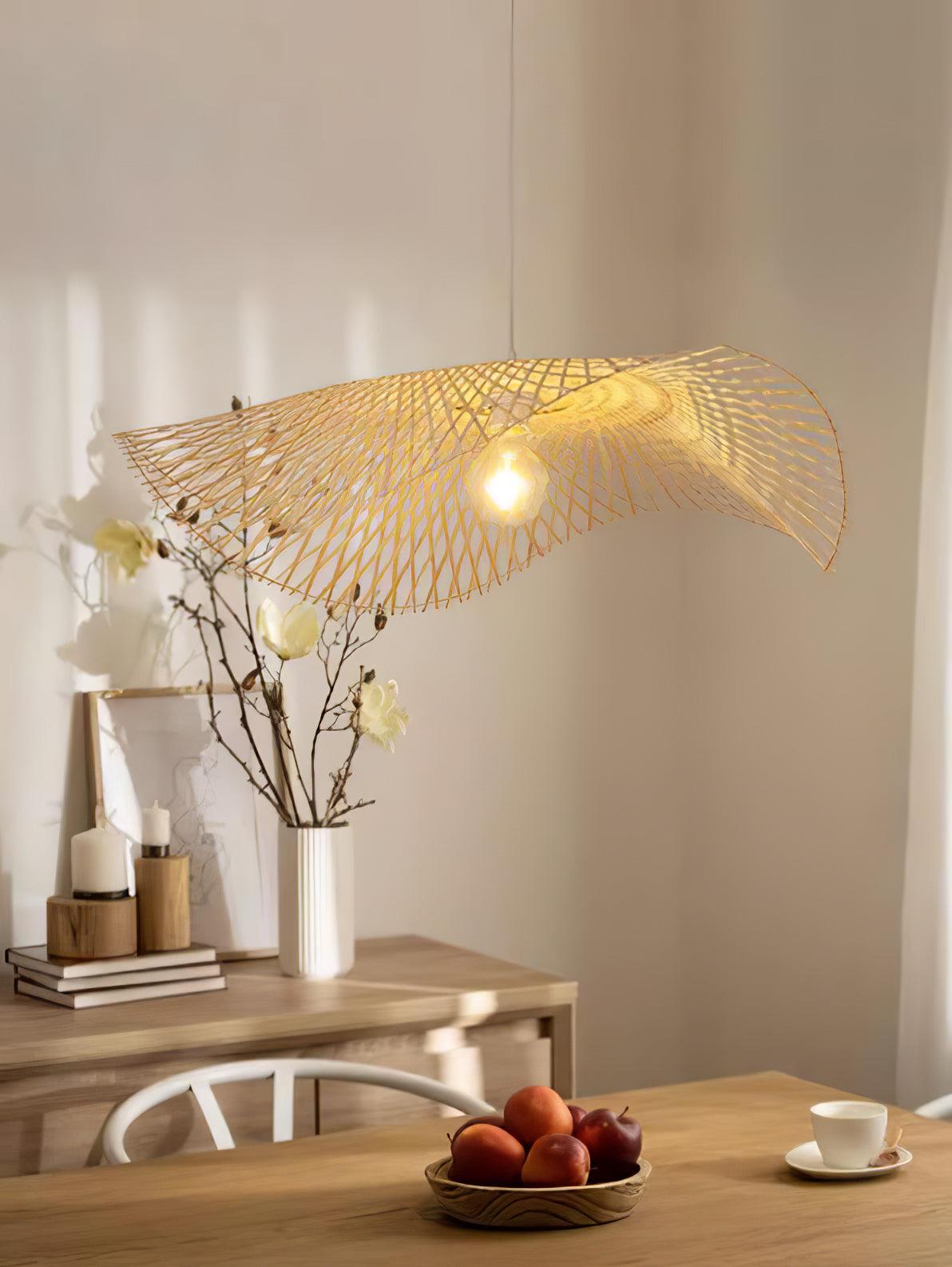 Bamboo Frame Pendant Lamp - Blowlighting