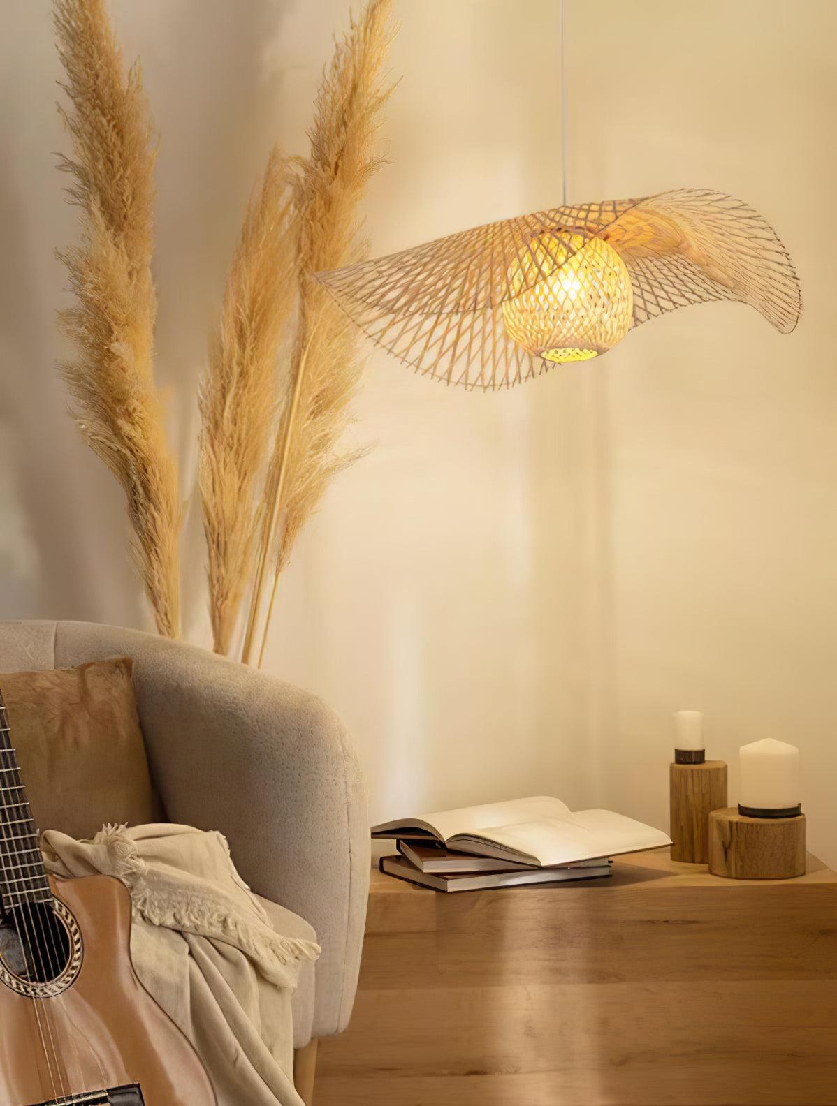 Bamboo Frame Pendant Lamp - Blowlighting