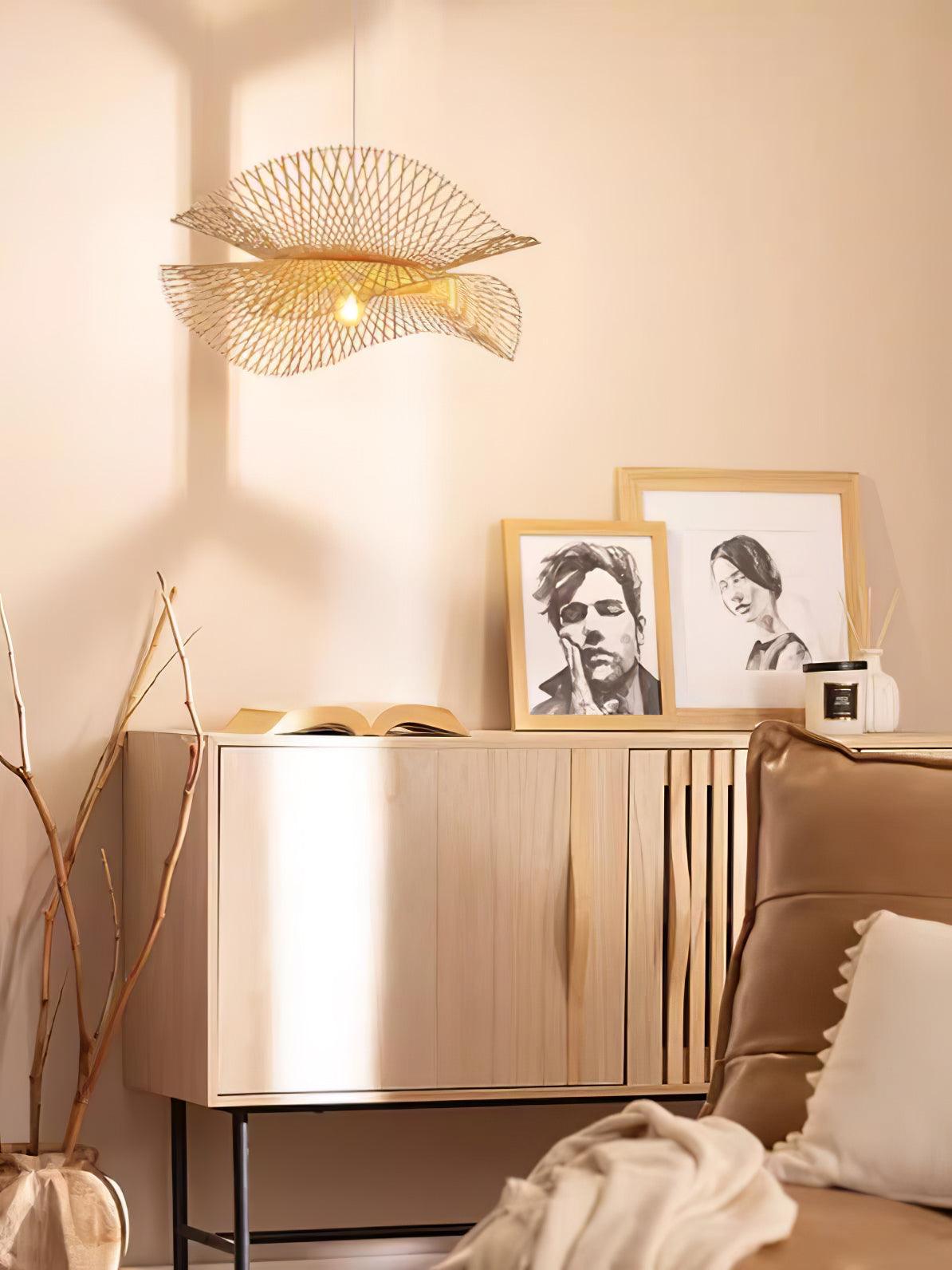 Bamboo Frame Pendant Lamp - Blowlighting