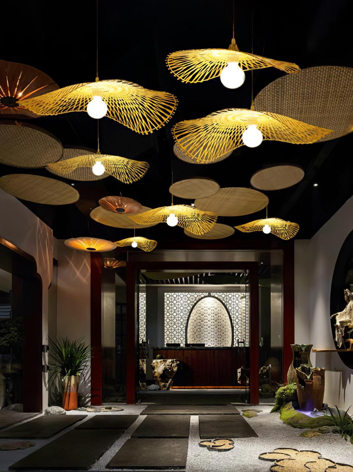 Bamboo Frame Pendant Lamp - Blowlighting