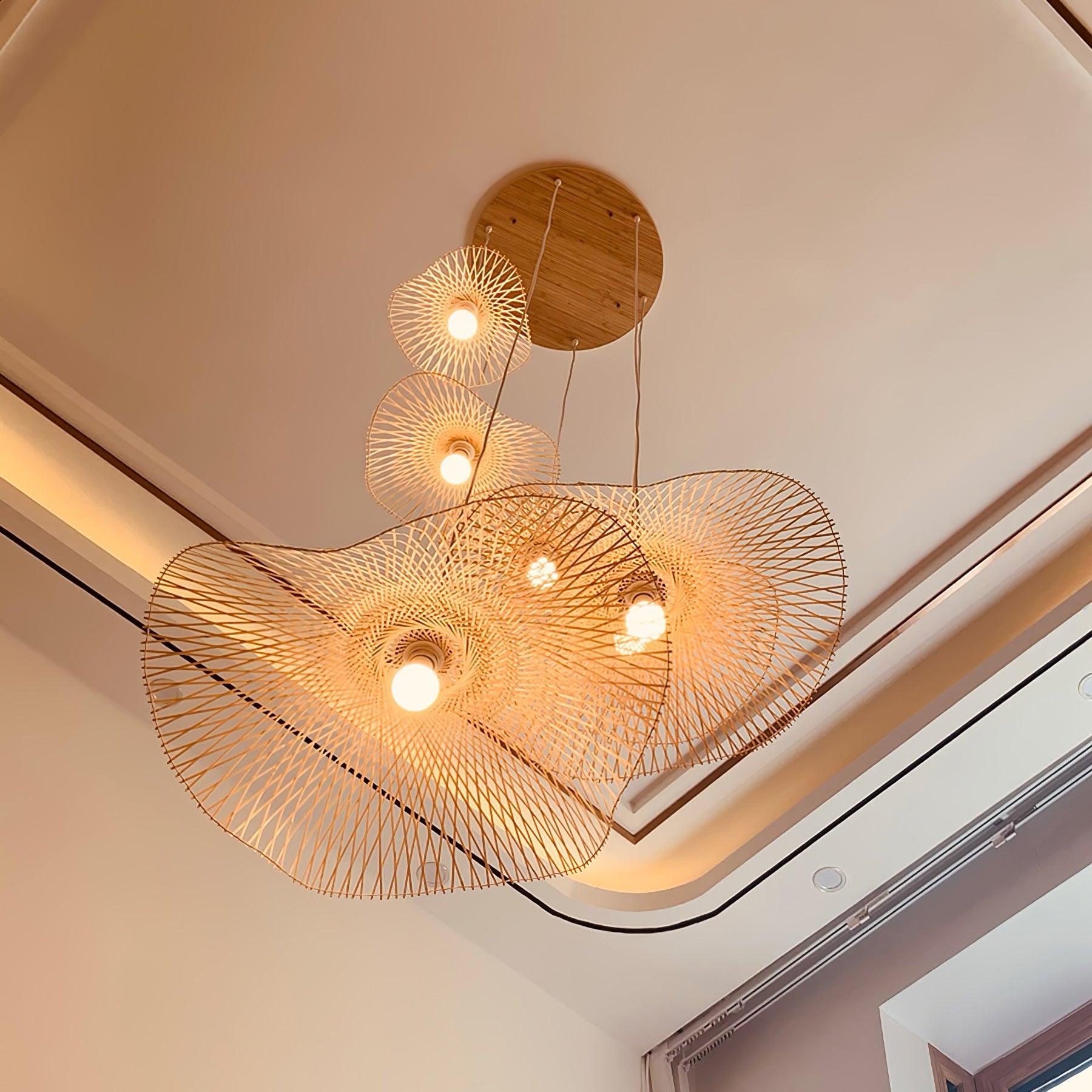Bamboo Frame Pendant Lamp - Blowlighting