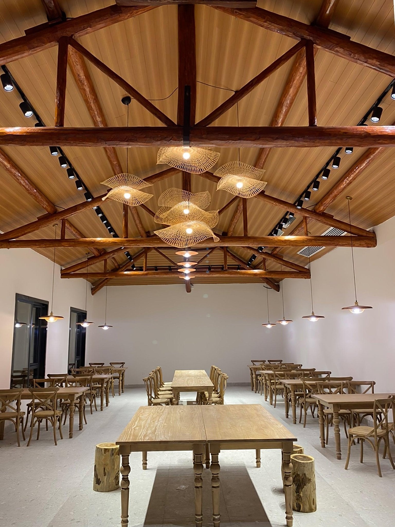 Bamboo Frame Pendant Lamp - Blowlighting