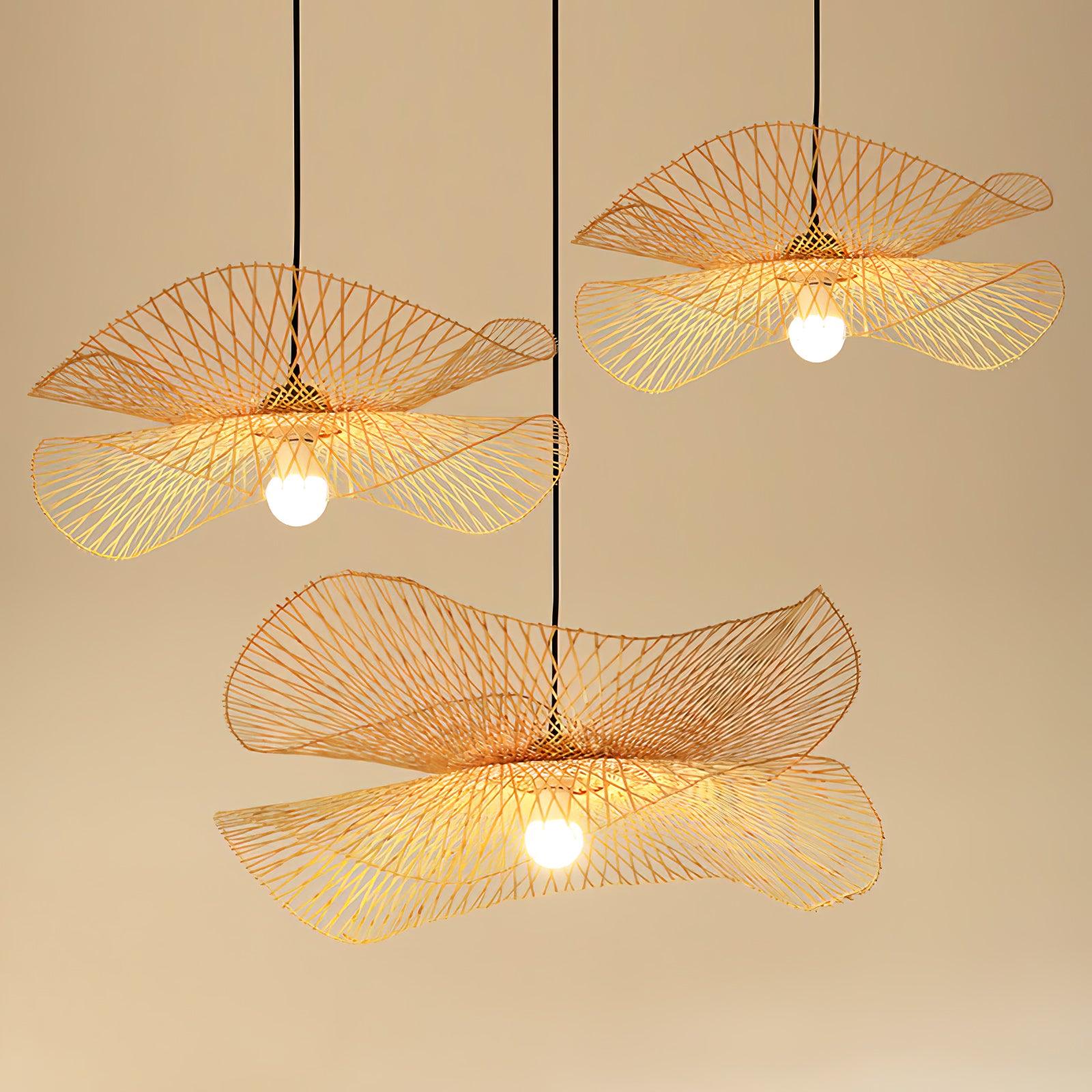 Bamboo Frame Pendant Lamp - Blowlighting