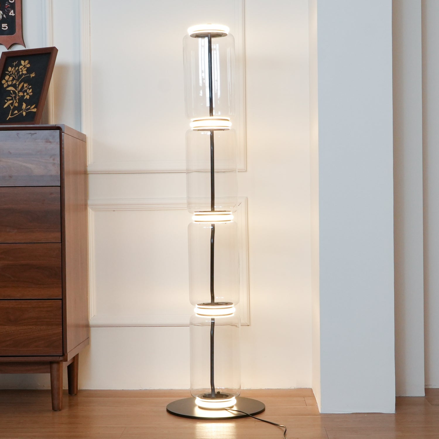 Bamboo Glass Floor Lamp - Blowlighting