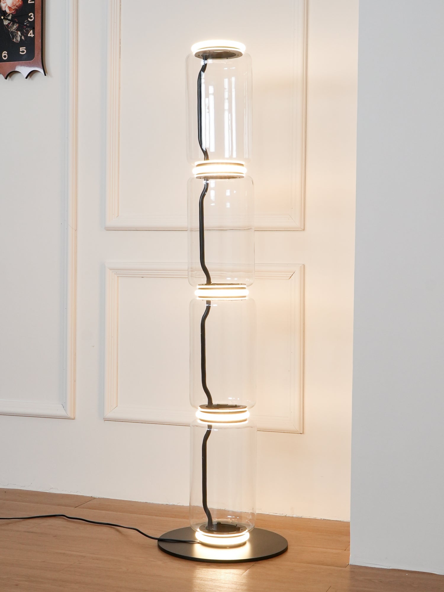 Bamboo Glass Floor Lamp - Blowlighting