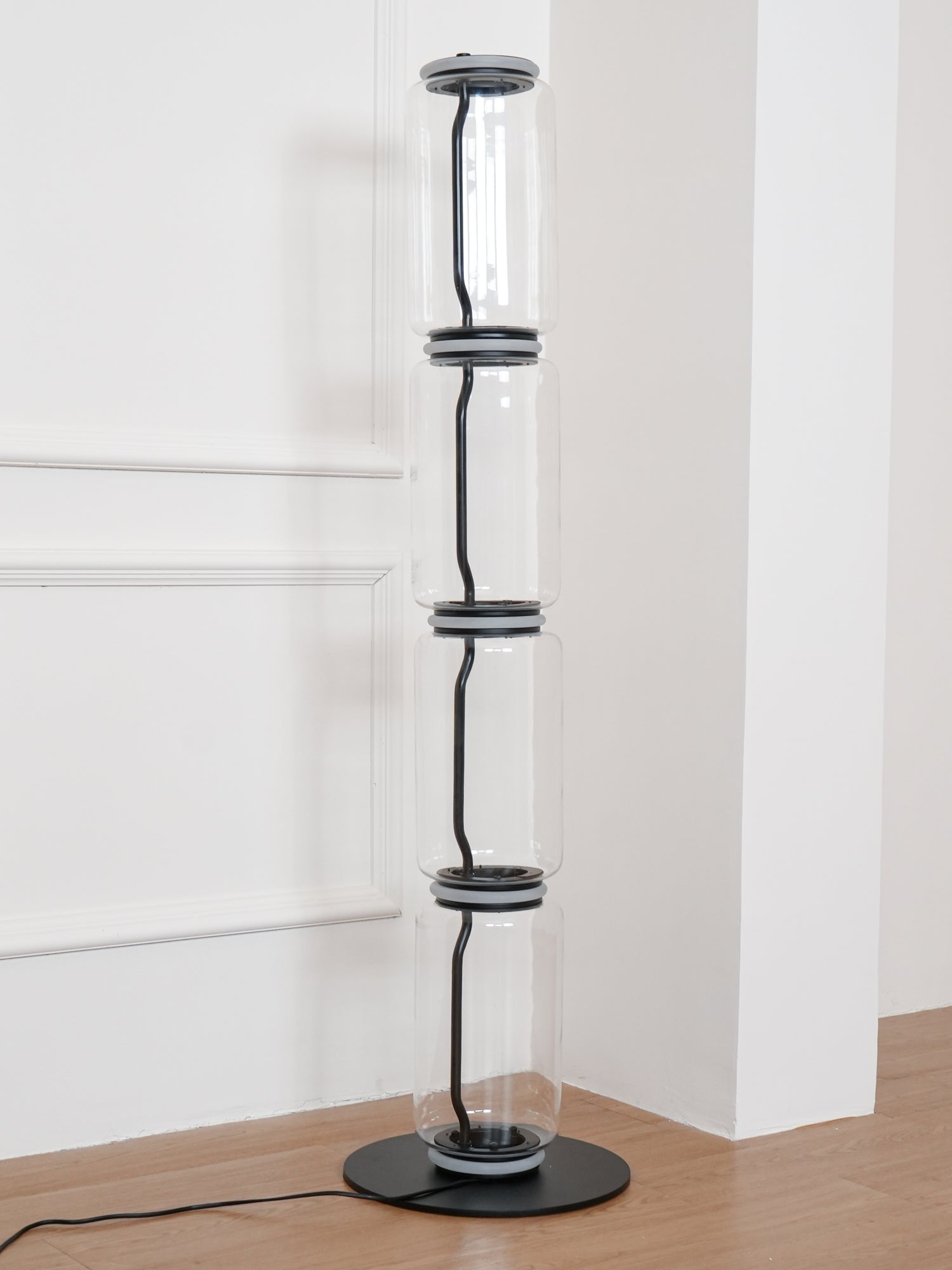 Bamboo Glass Floor Lamp - Blowlighting