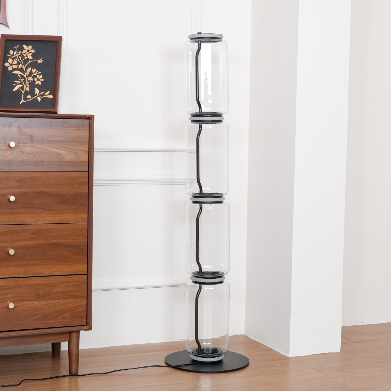 Bamboo Glass Floor Lamp - Blowlighting