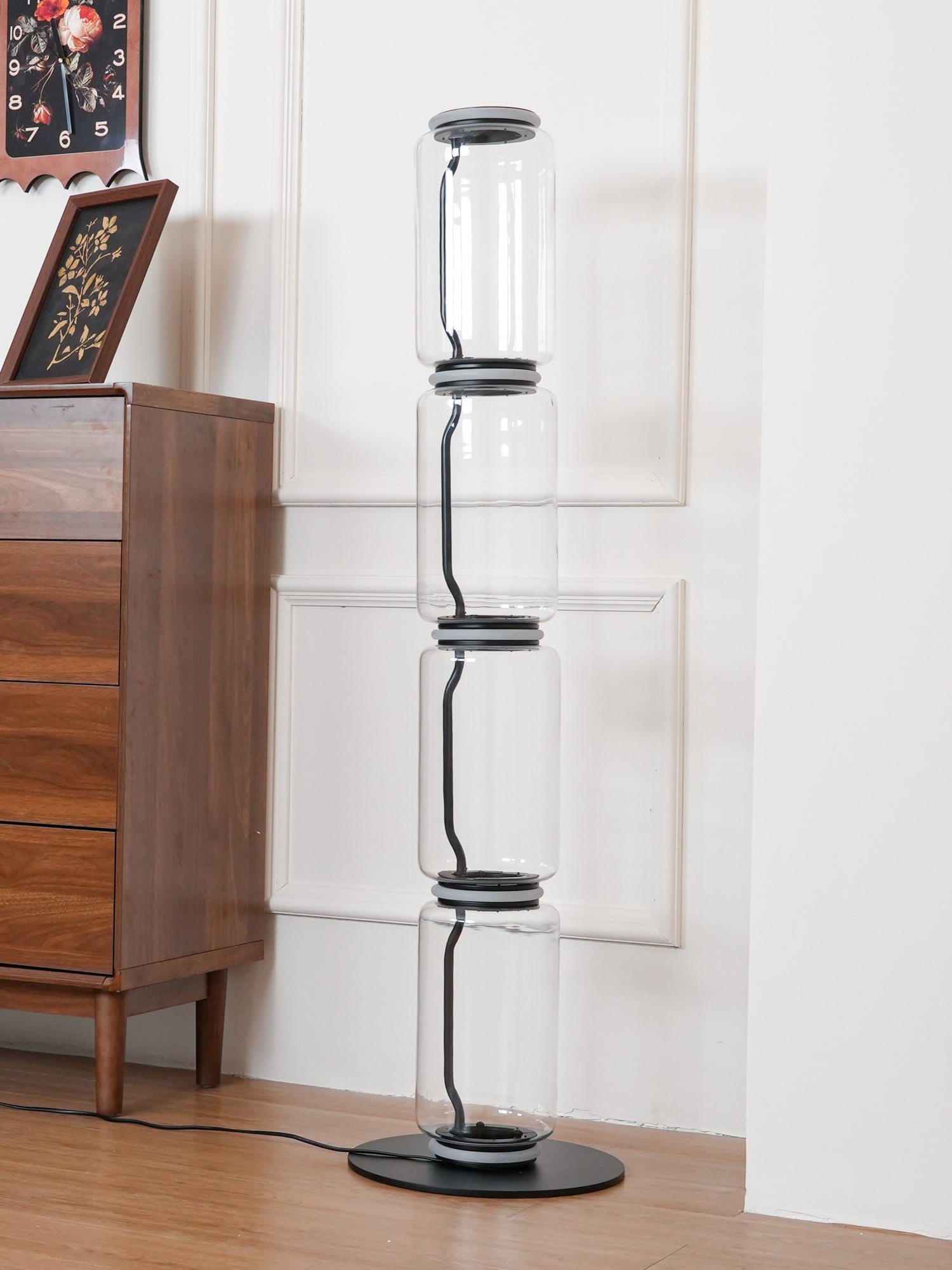 Bamboo Glass Floor Lamp - Blowlighting
