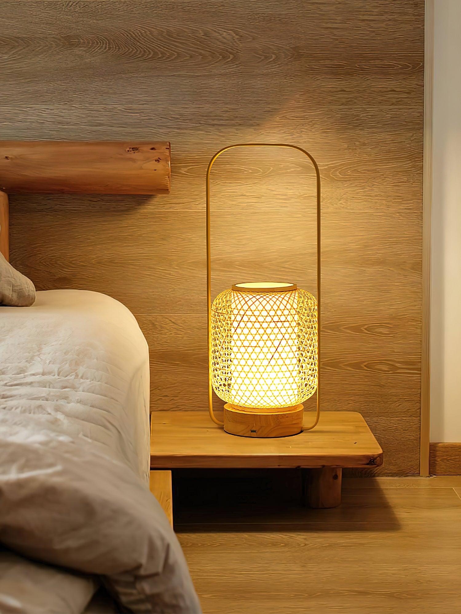 Bamboo Lantern Table Lamp - Blowlighting