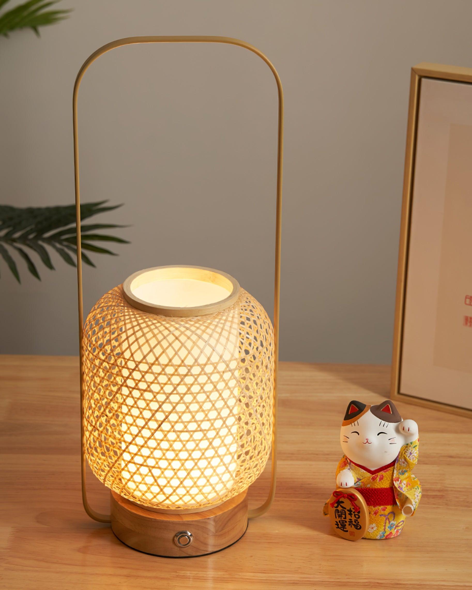 Bamboo Lantern Table Lamp - Blowlighting