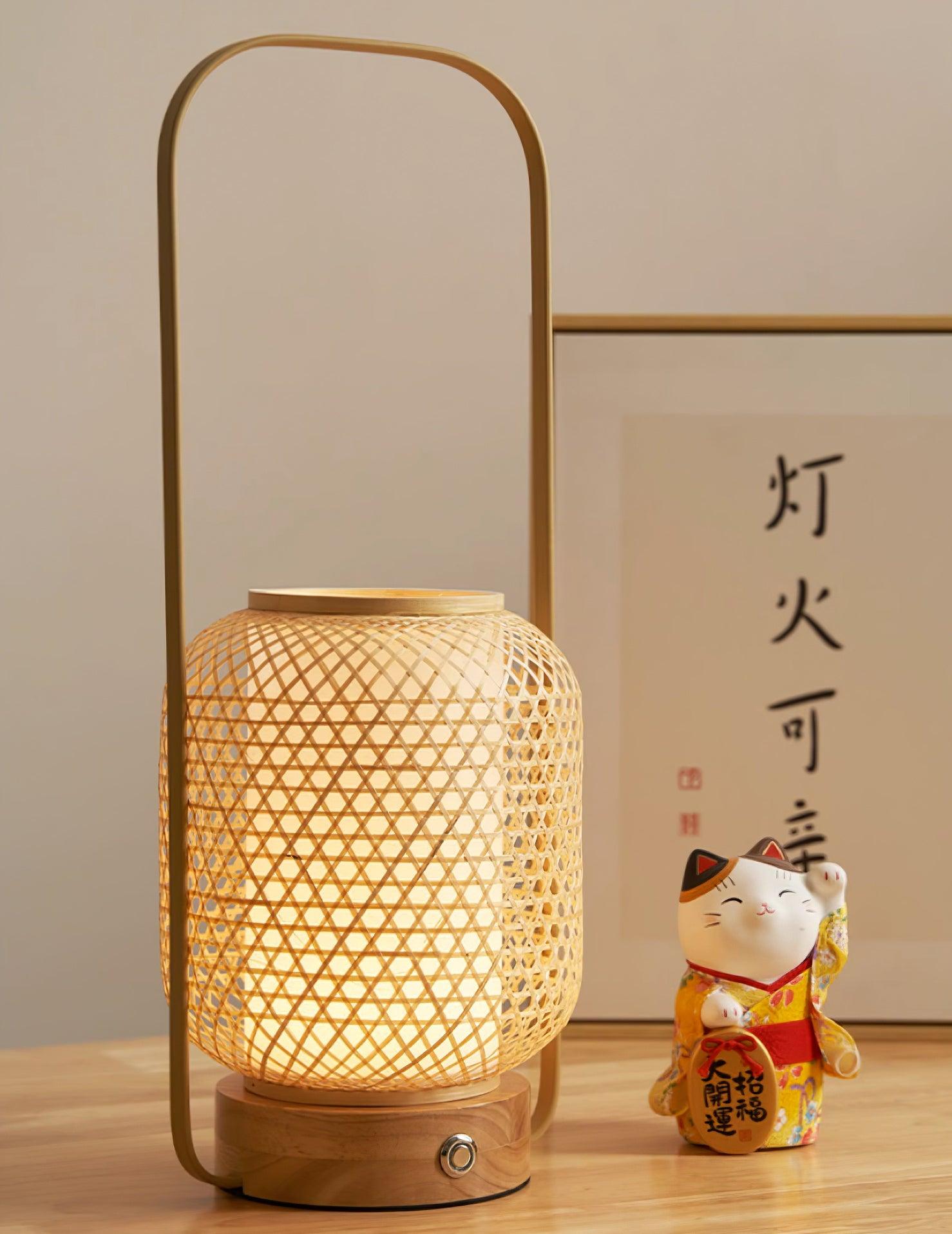 Bamboo Lantern Table Lamp - Blowlighting