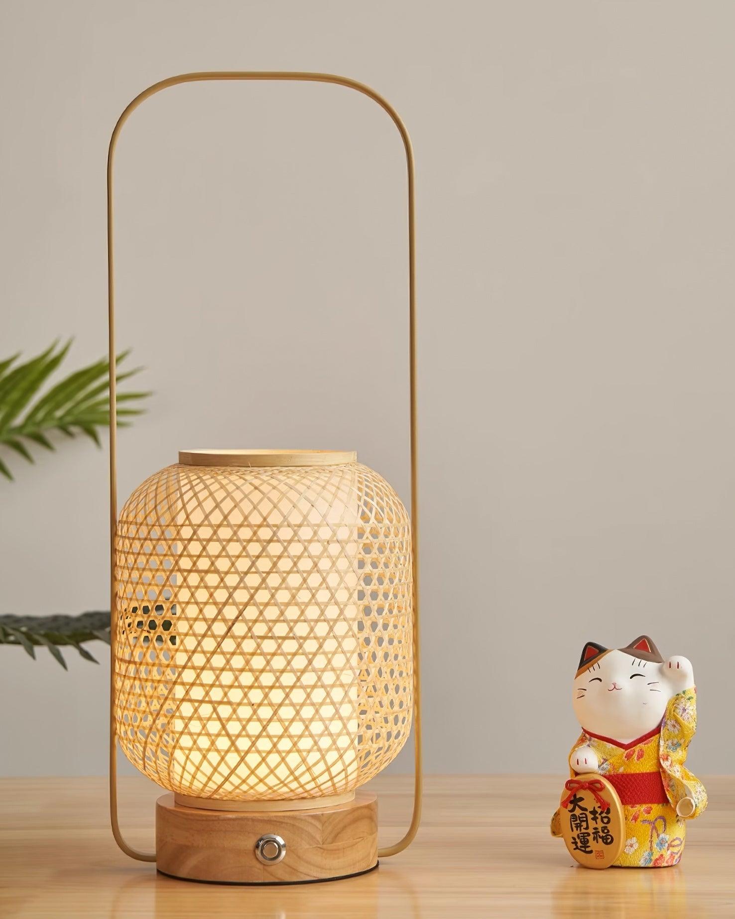 Bamboo Lantern Table Lamp - Blowlighting