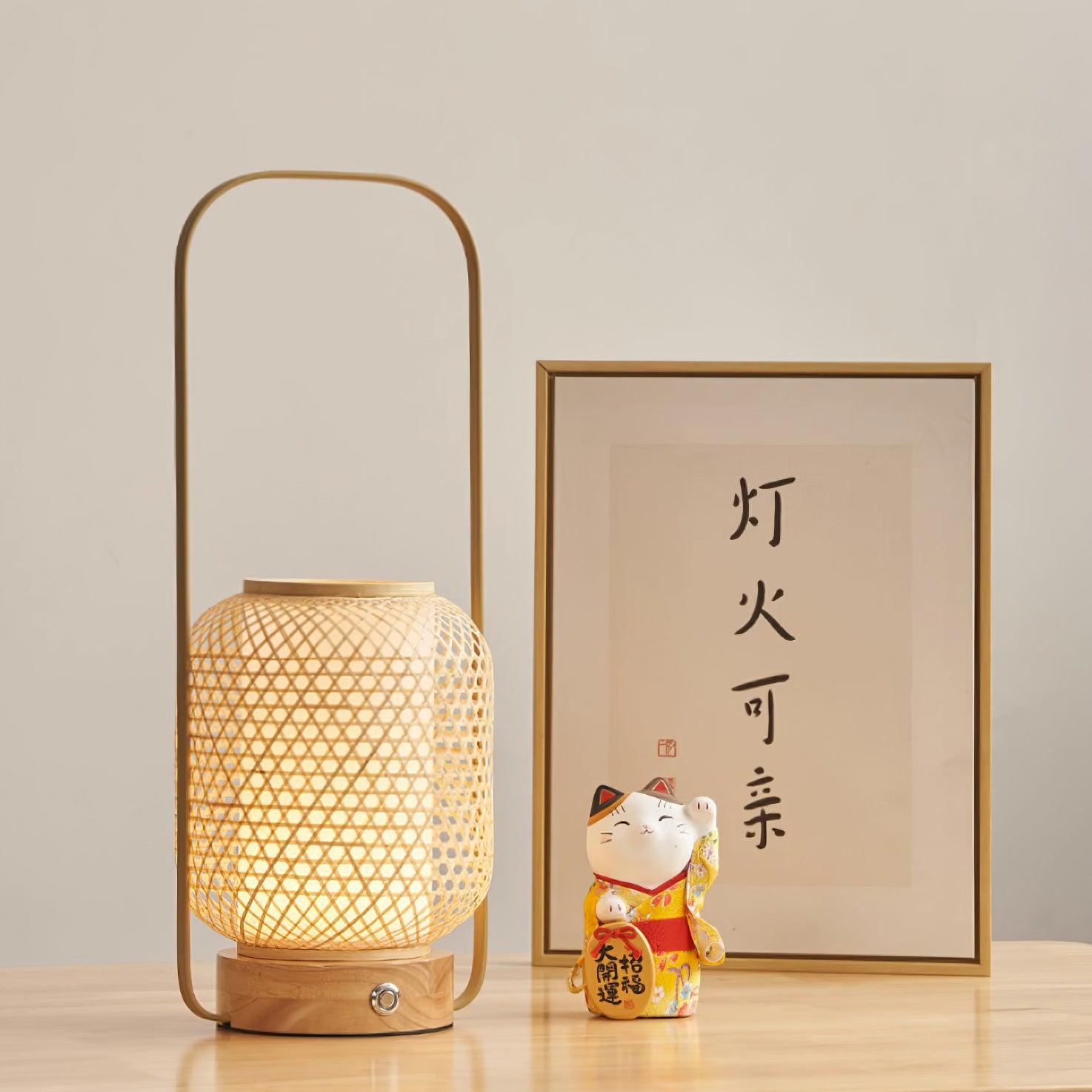 Bamboo Lantern Table Lamp - Blowlighting