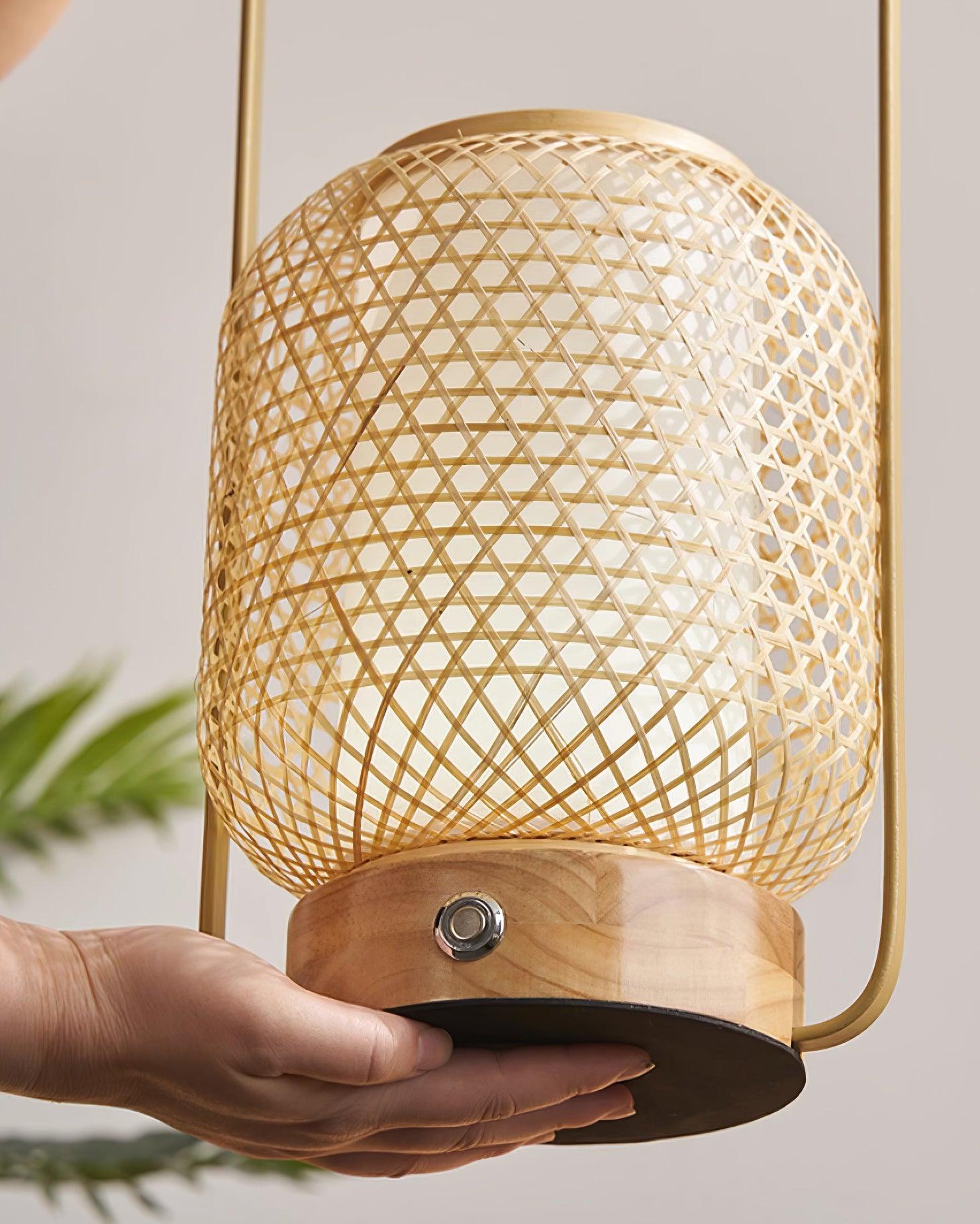 Bamboo Lantern Table Lamp - Blowlighting