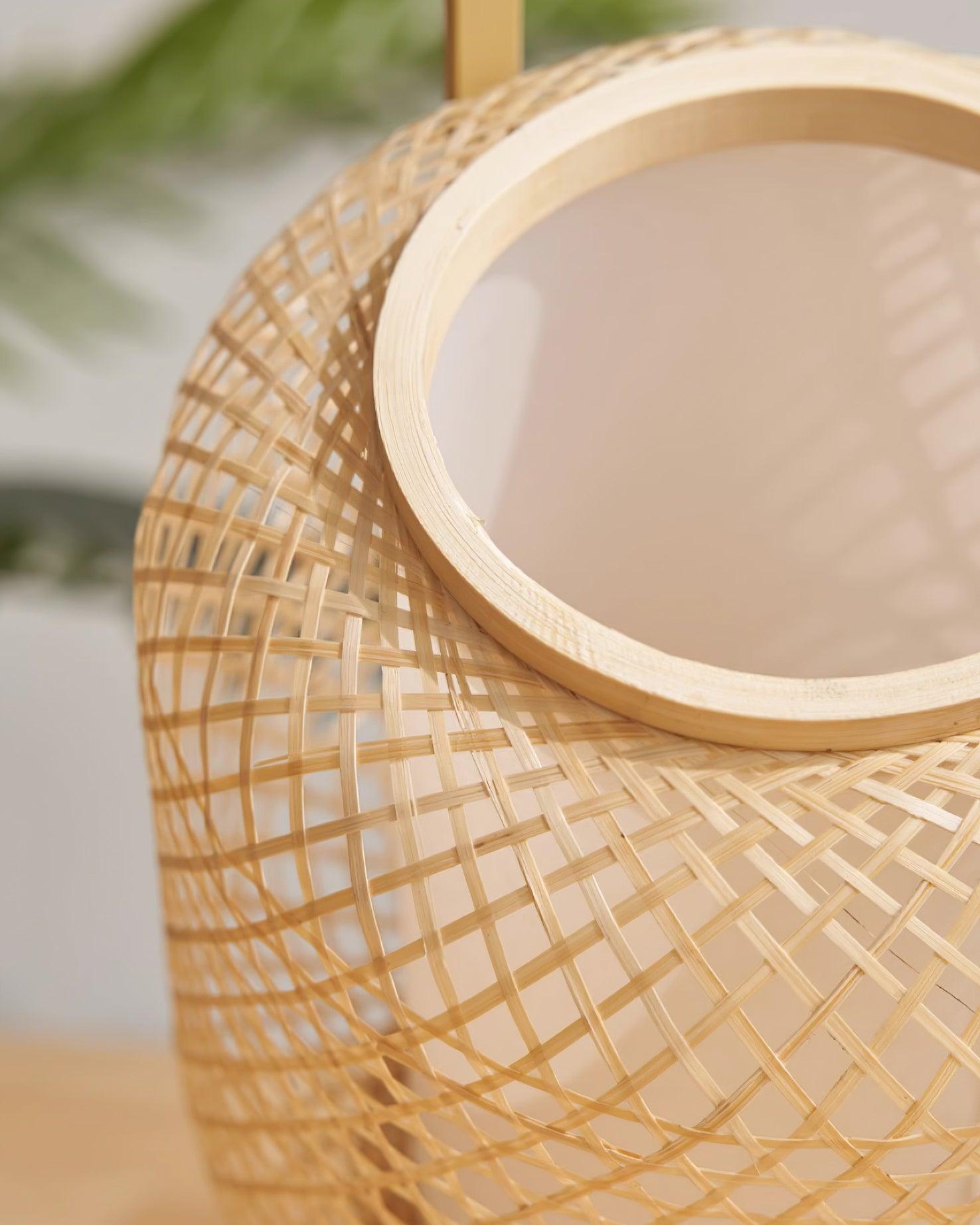 Bamboo Lantern Table Lamp - Blowlighting