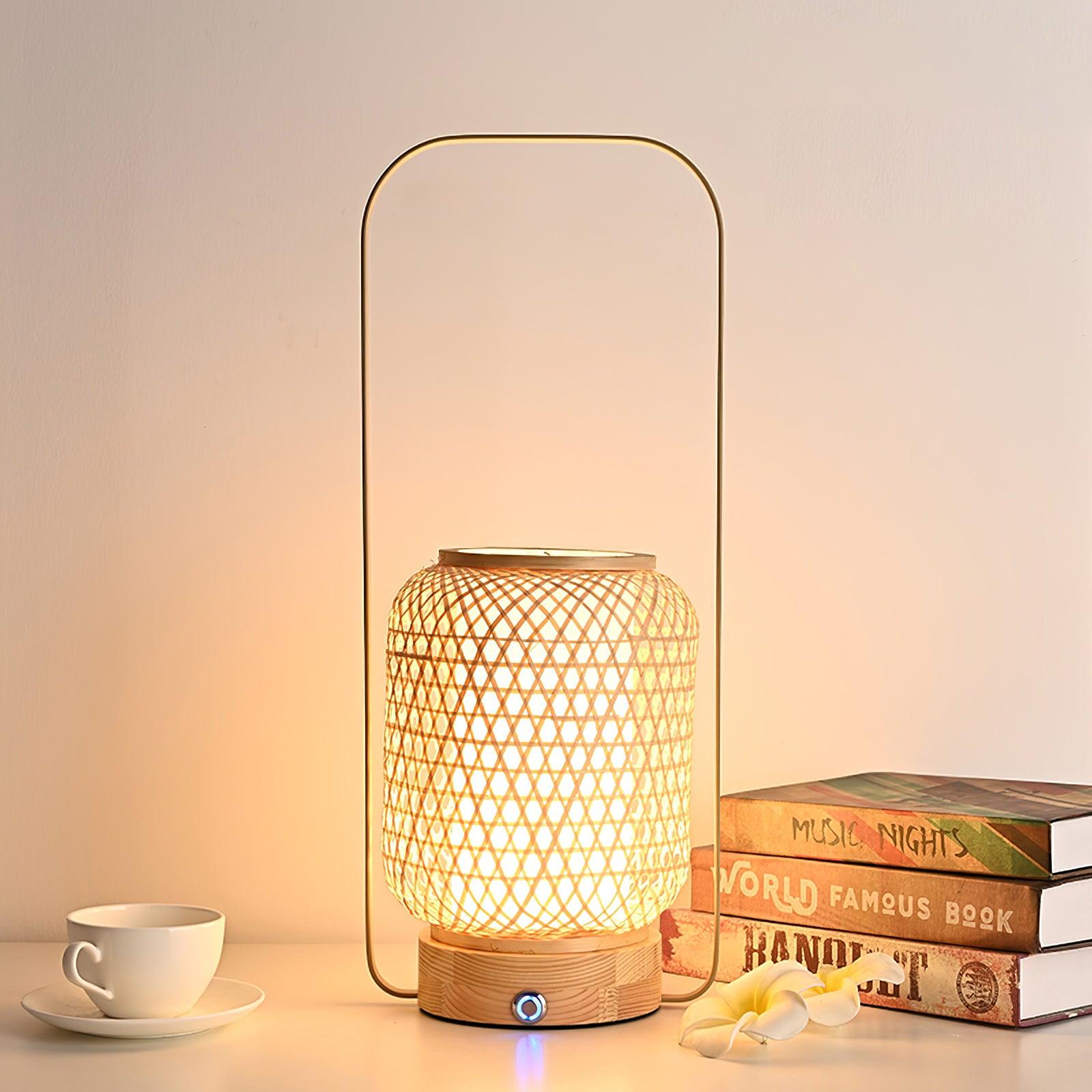 Bamboo Lantern Table Lamp - Blowlighting