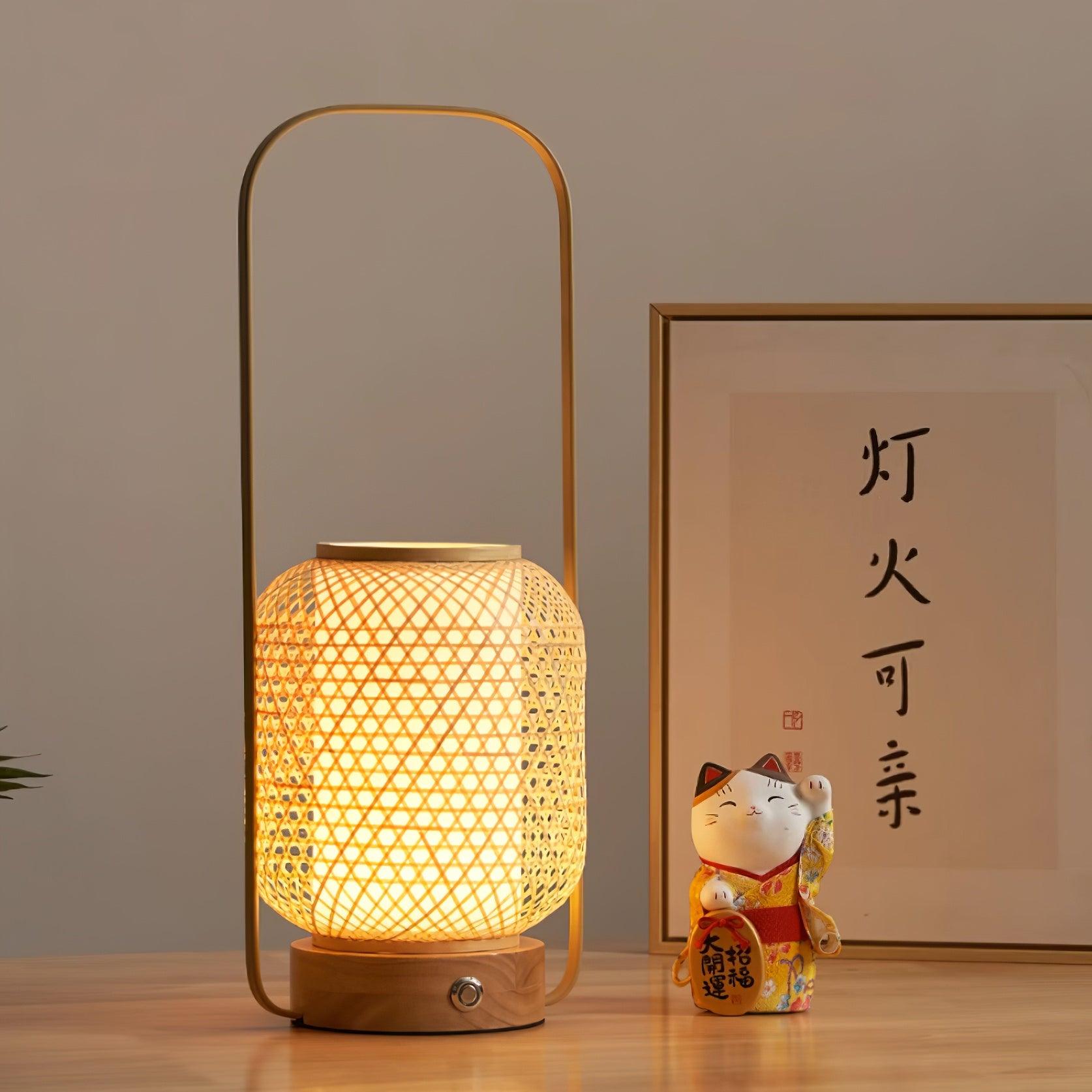 Bamboo Lantern Table Lamp - Blowlighting