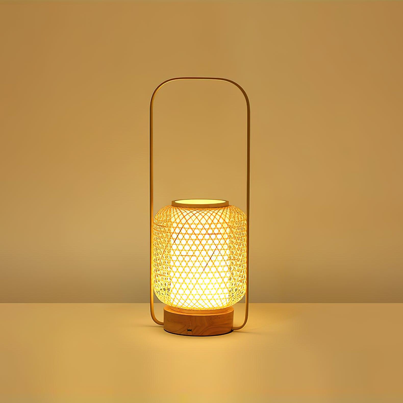 Bamboo Lantern Table Lamp - Blowlighting