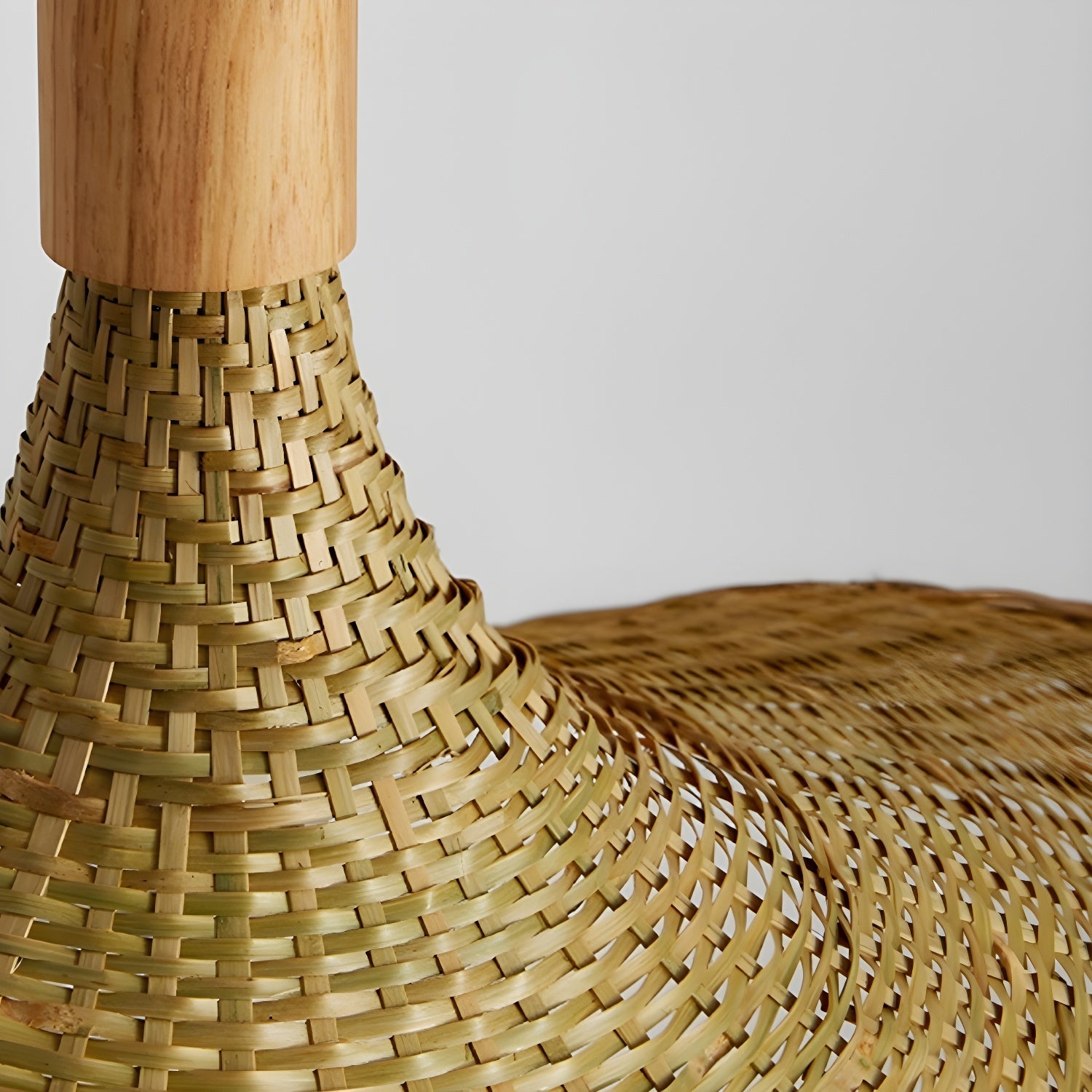 Rattan Weave Hat Pendant Light - Blowlighting