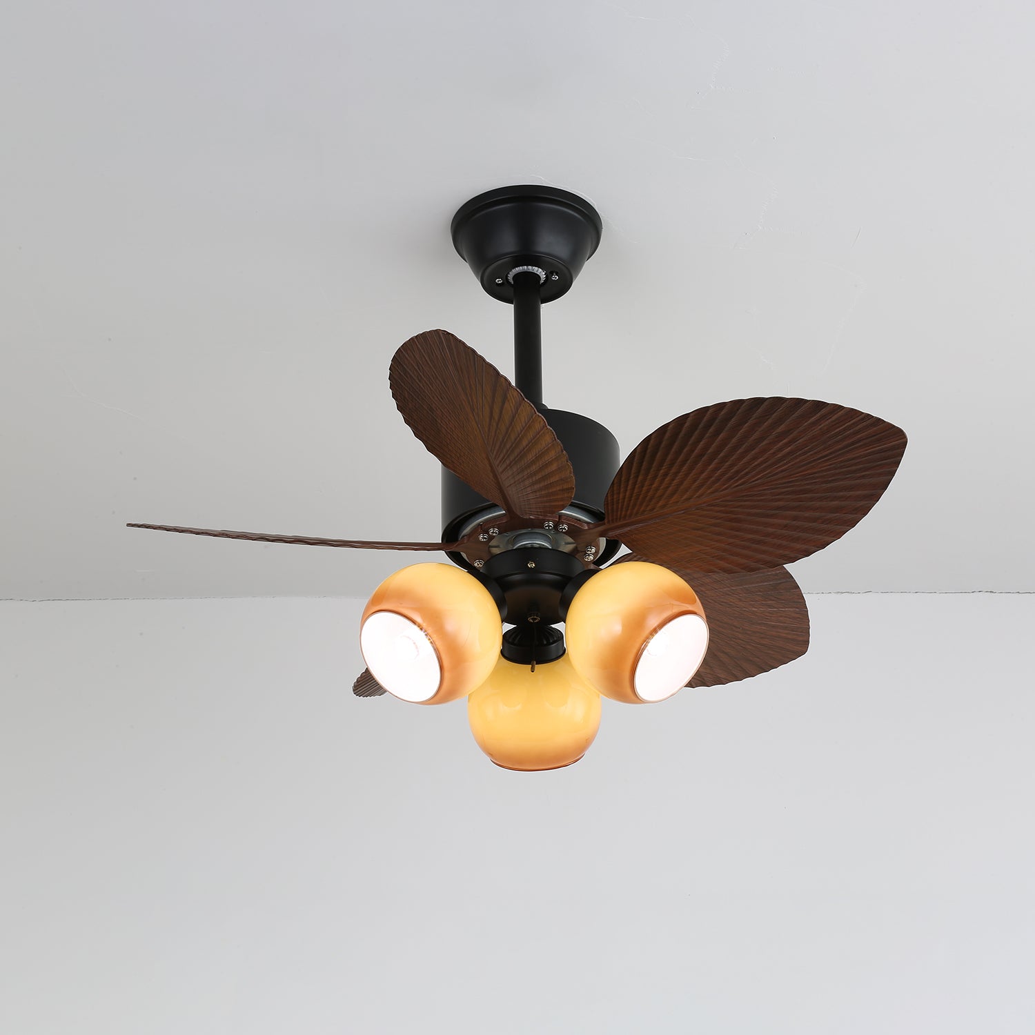 Nerina Tropical Glass Ceiling Fan Light - Blowlighting