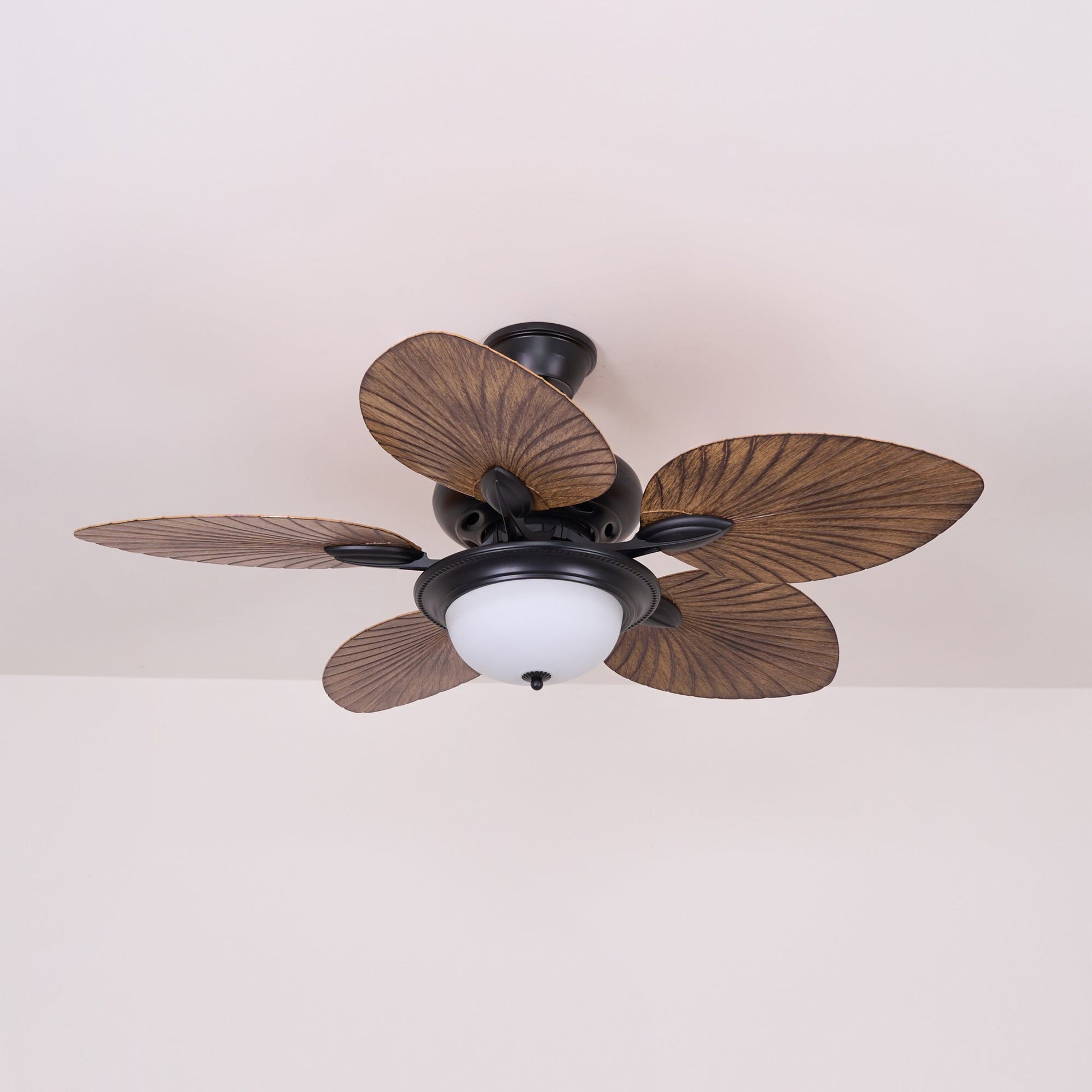 Alora Tropical Wood Ceiling Fan Light - Blowlighting