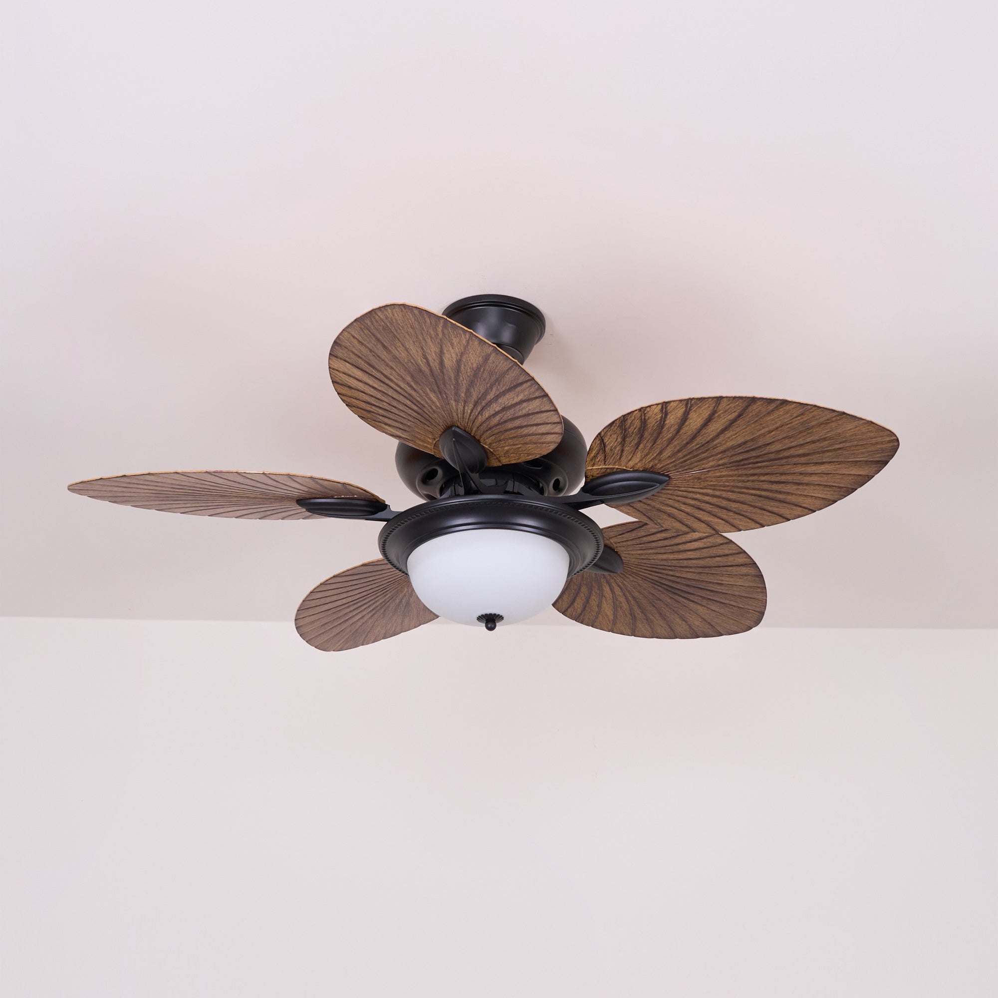 Alora Tropical Wood Ceiling Fan Light - Blowlighting
