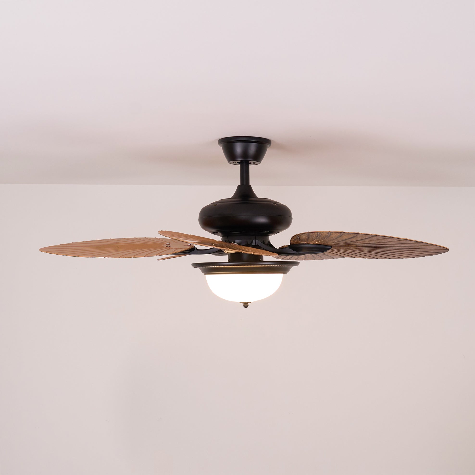 Alora Tropical Wood Ceiling Fan Light - Blowlighting