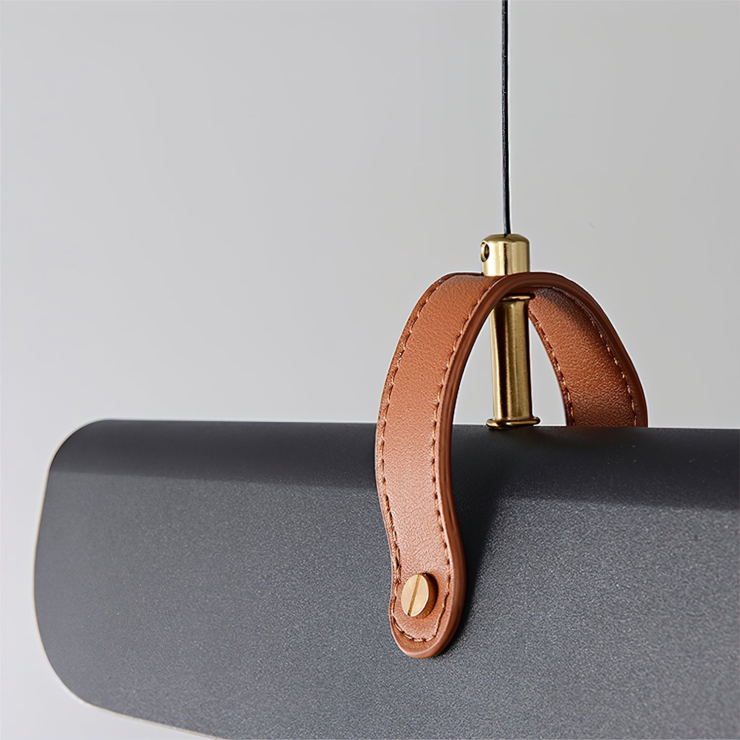 Hexarion Minimalist Black Metal Linear Chandelier